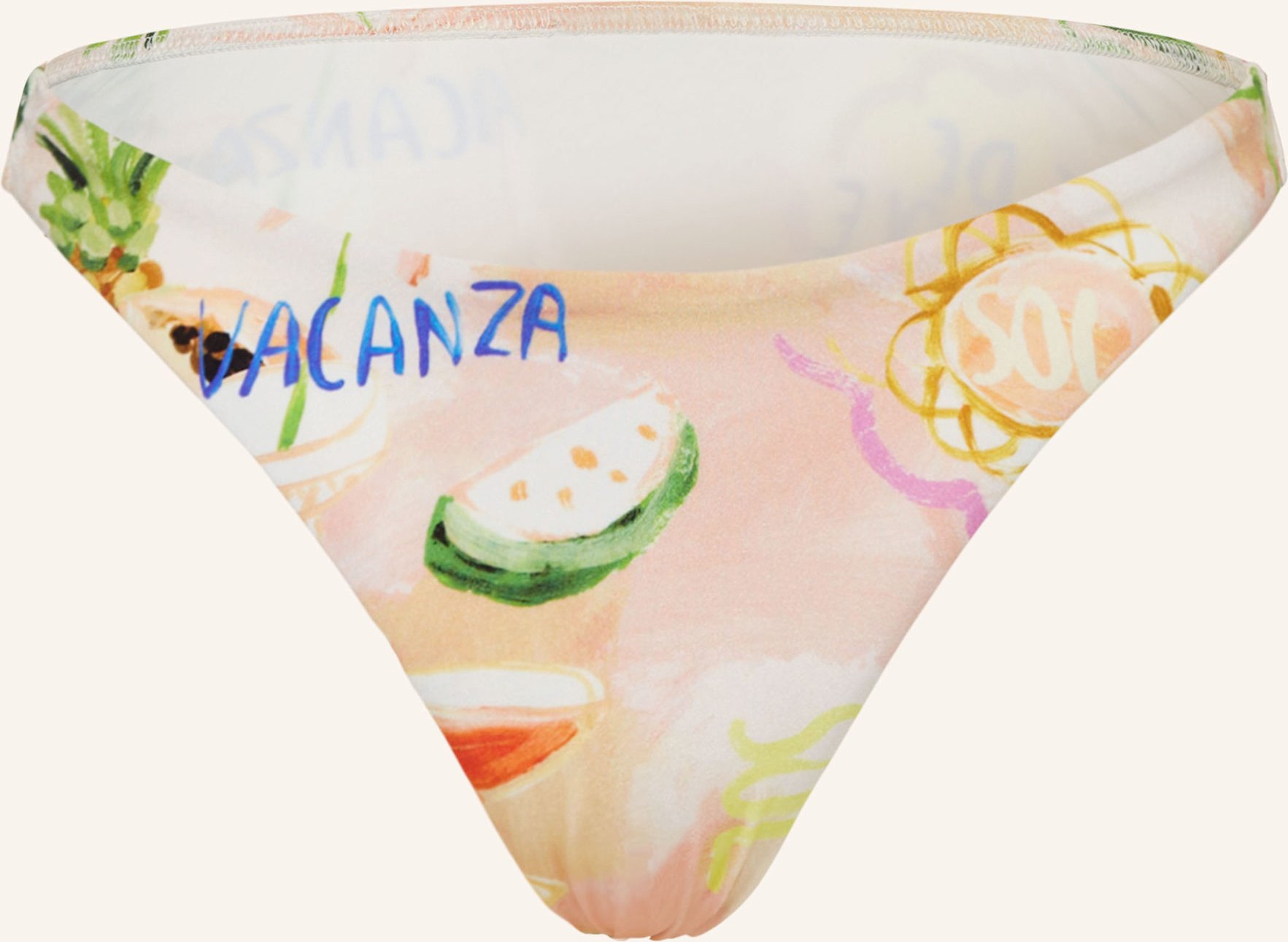 Watercult Brazilian-Bikini-Hose Vacation Fizz beige