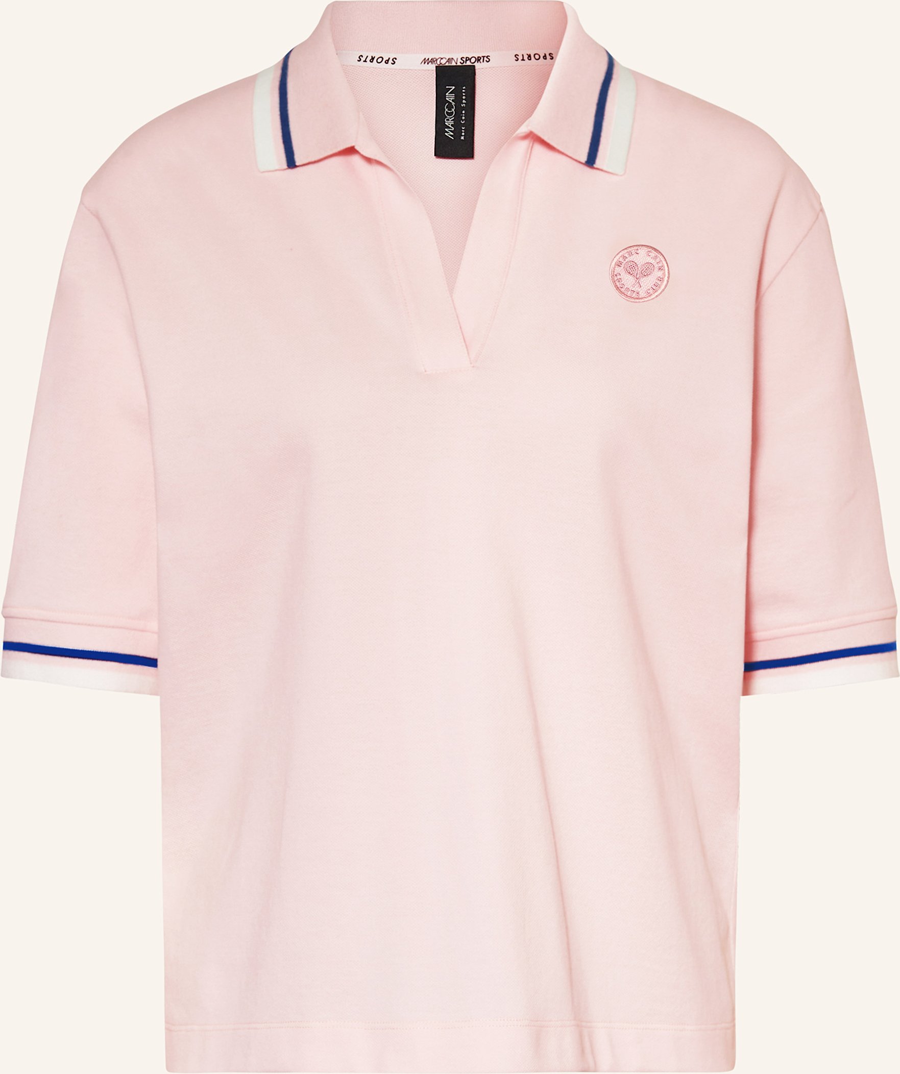 Marc Cain Piqué-Poloshirt rosa