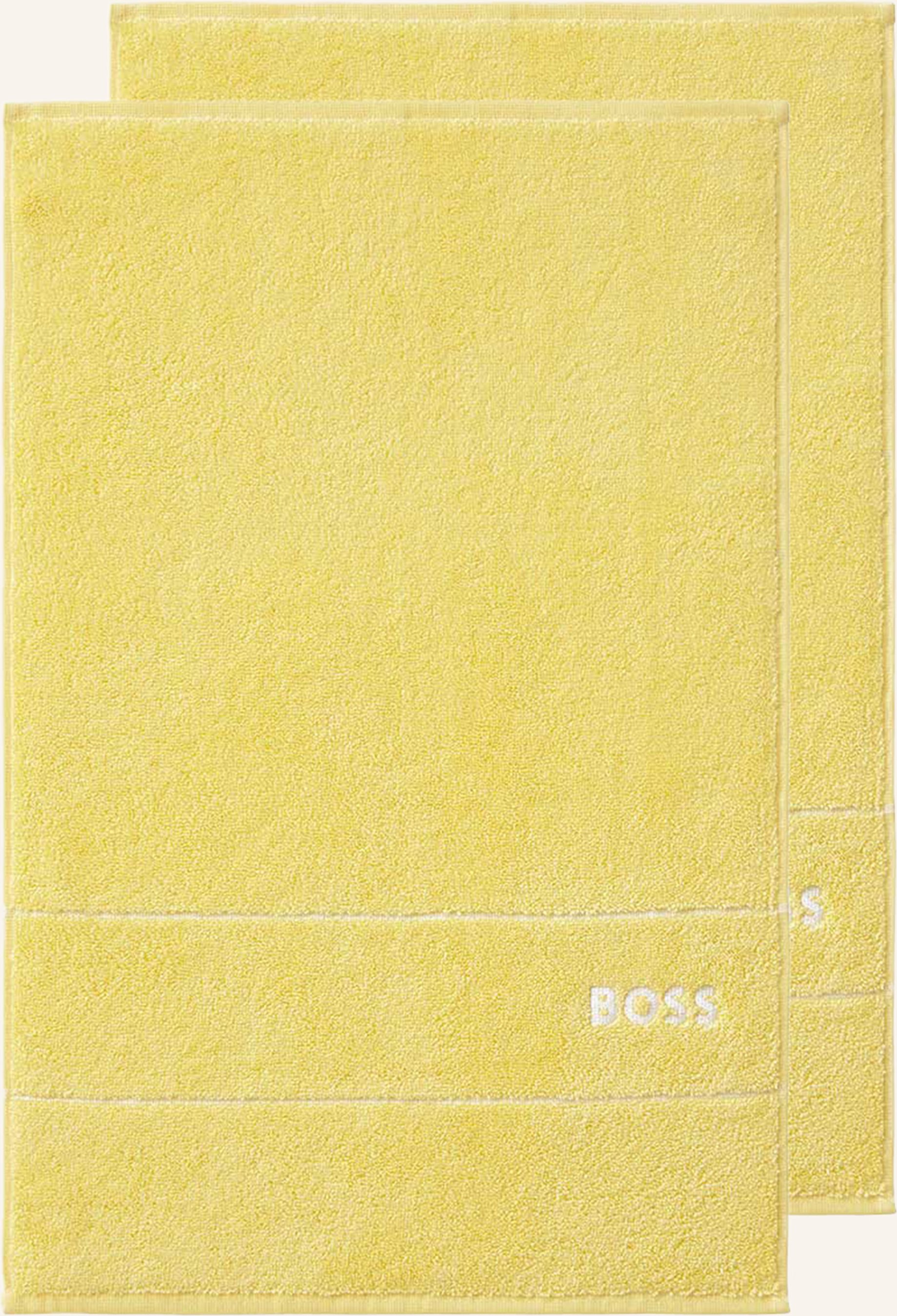 Boss Gästetuch 2er Set Plain gelb