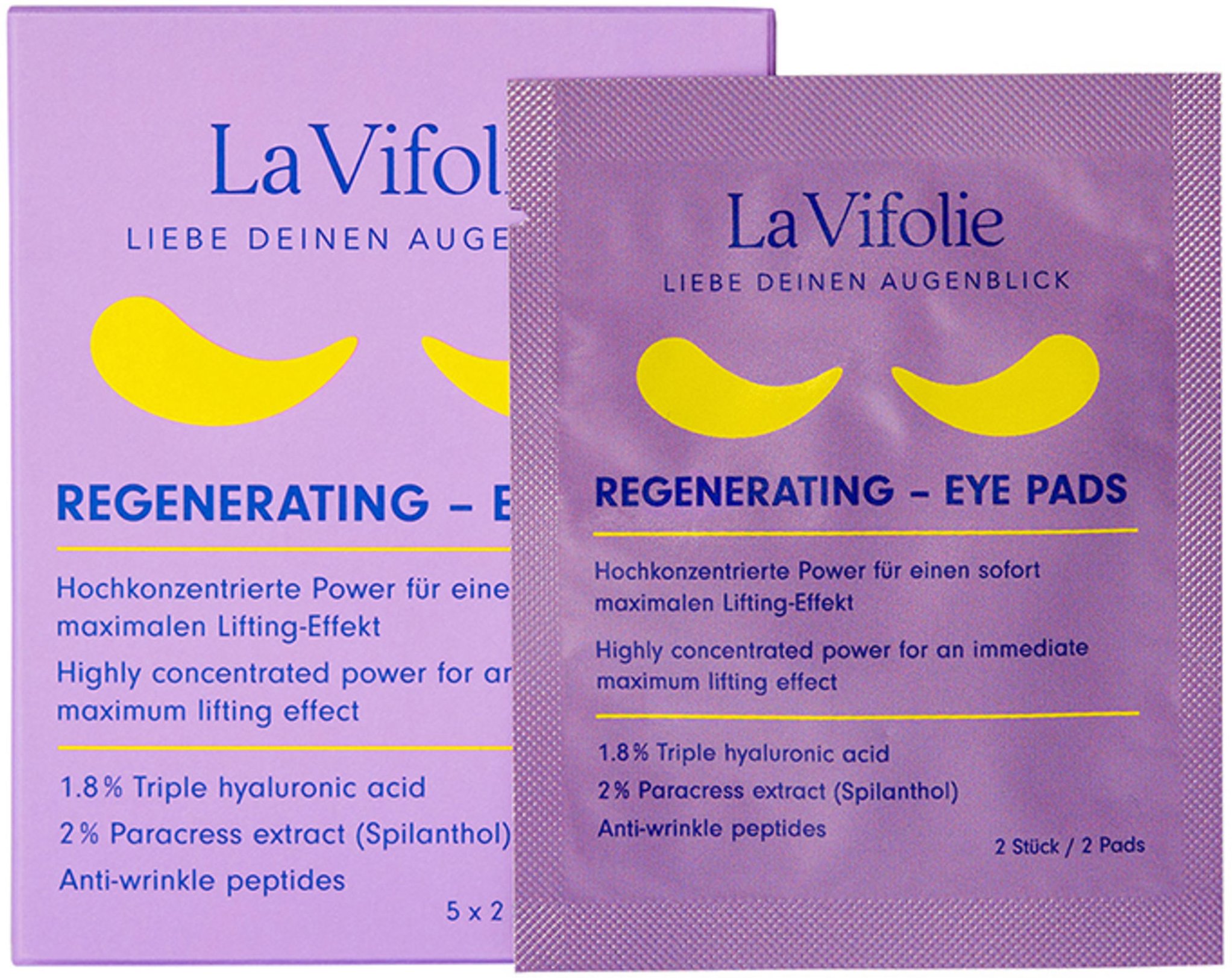 La Vifolie Regenerating Eye Pads Augenpflege (5x2 Stück)