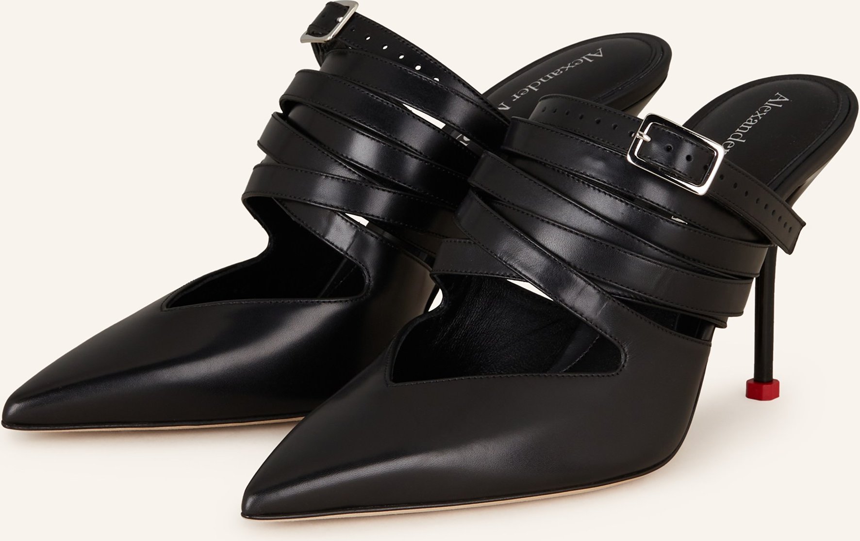 Mcqueen Mules schwarz