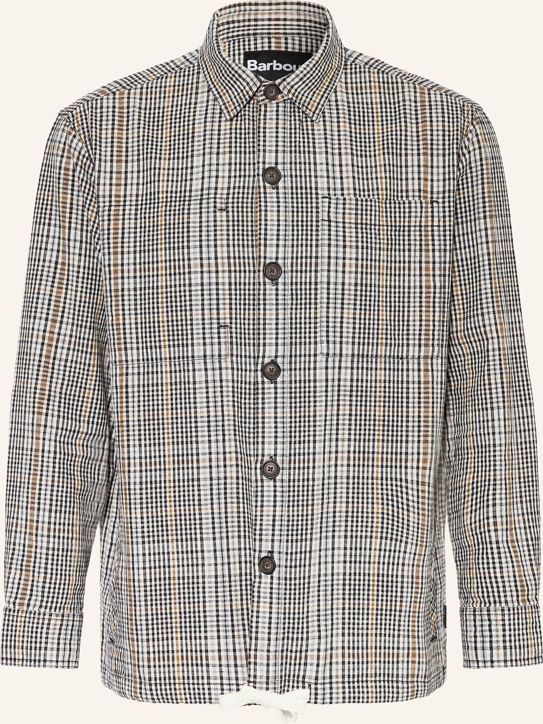 Barbour Overshirt Fife Mit Leinen schwarz