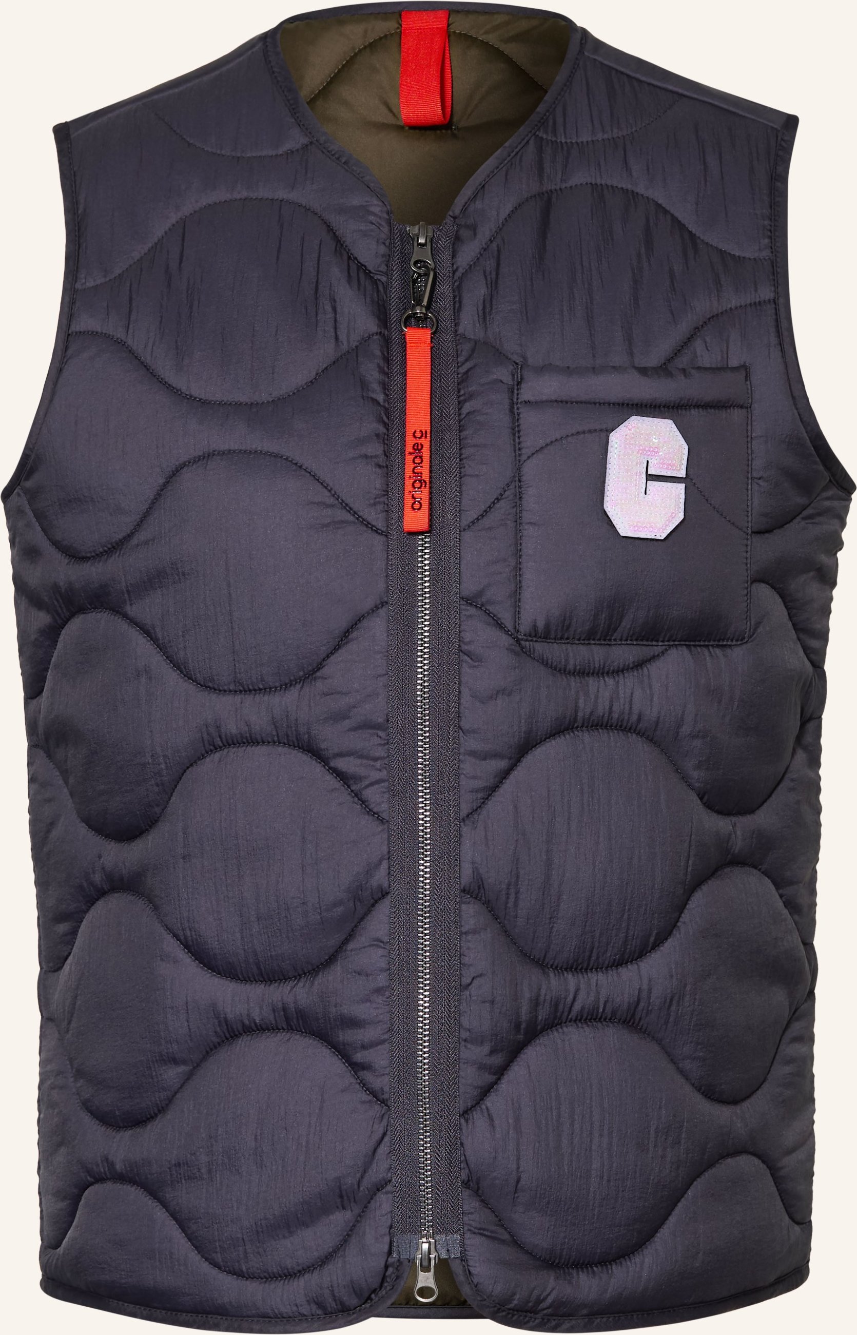 No.1 Como Steppweste Lyss Mit Pailletten blau