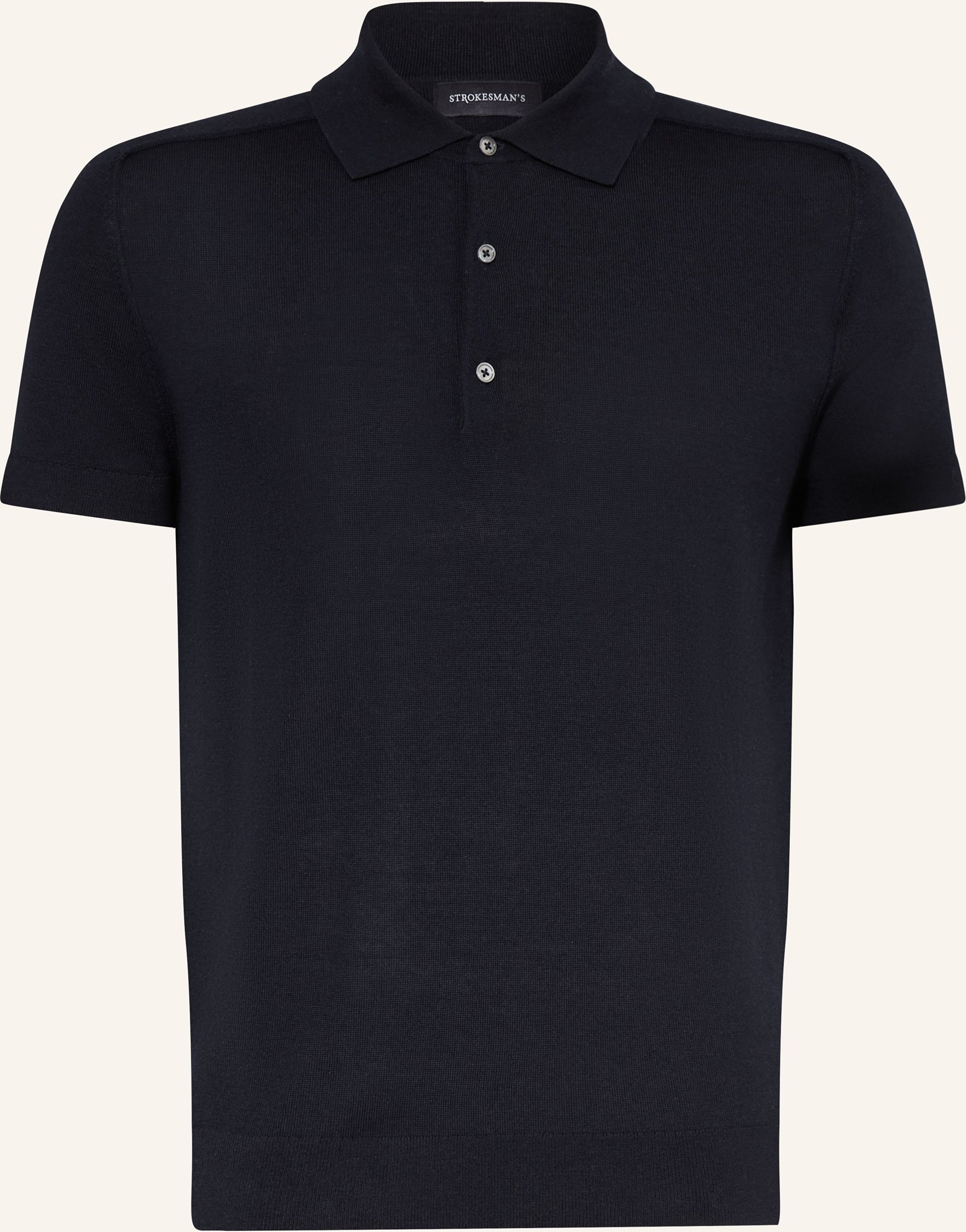 Strokesman's Strick-Poloshirt blau