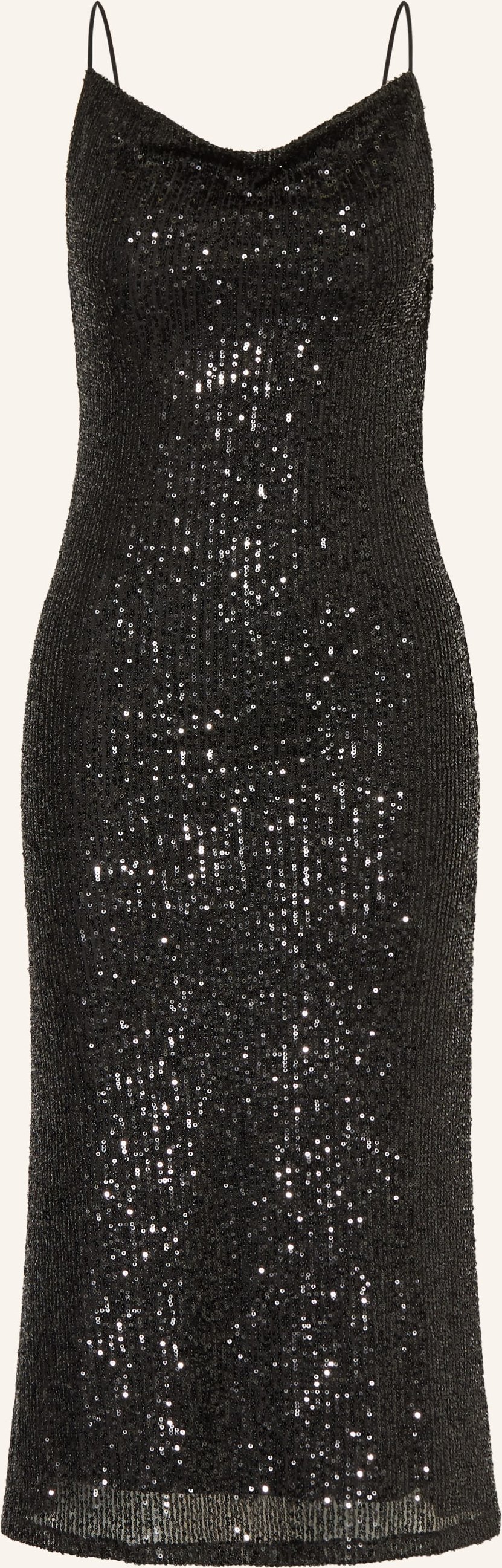 Esthé Etuikleid Mit Pailletten schwarz