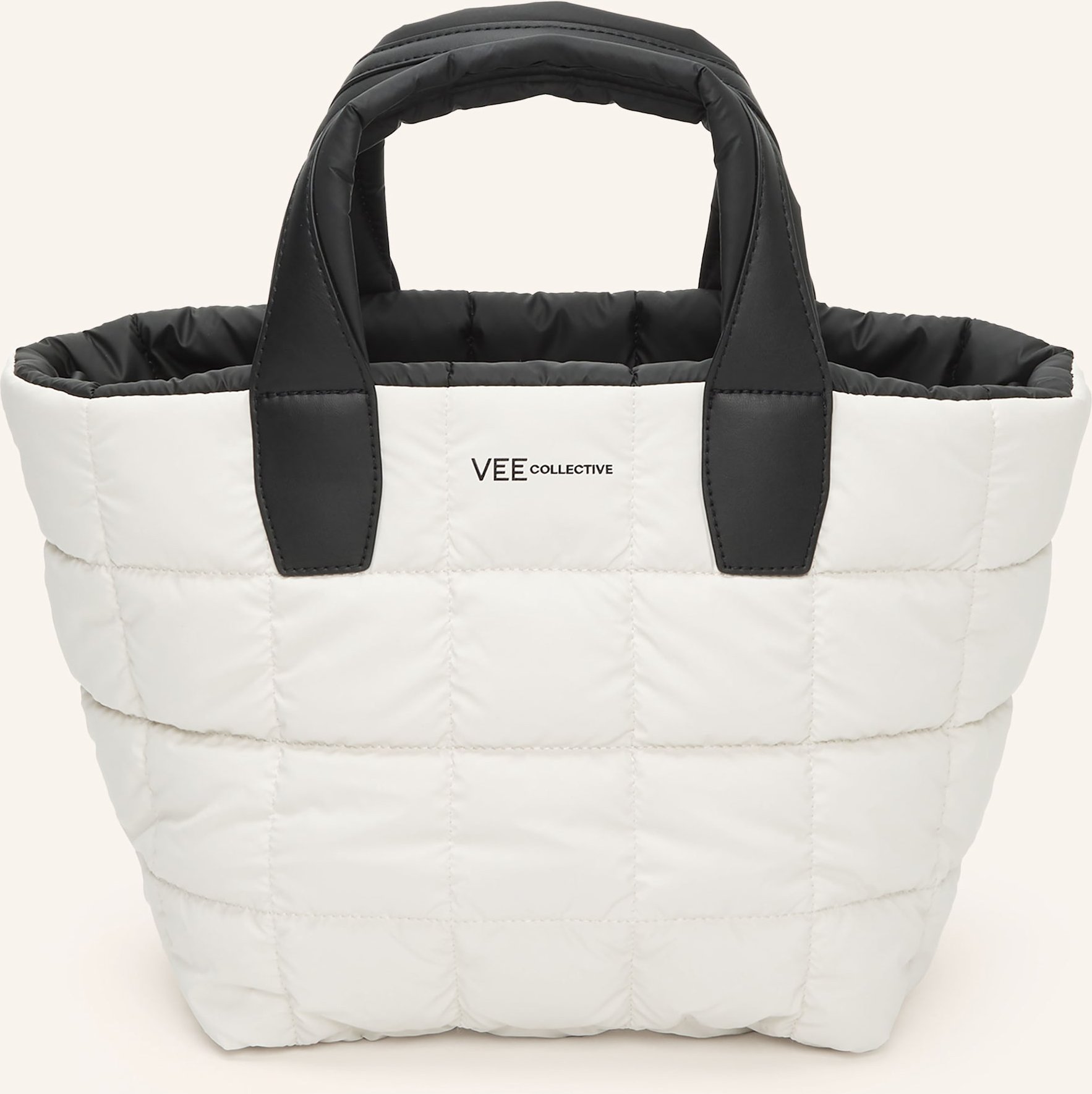 Vee Collective Shopper Porter Tote Small Mit Pouch weiss