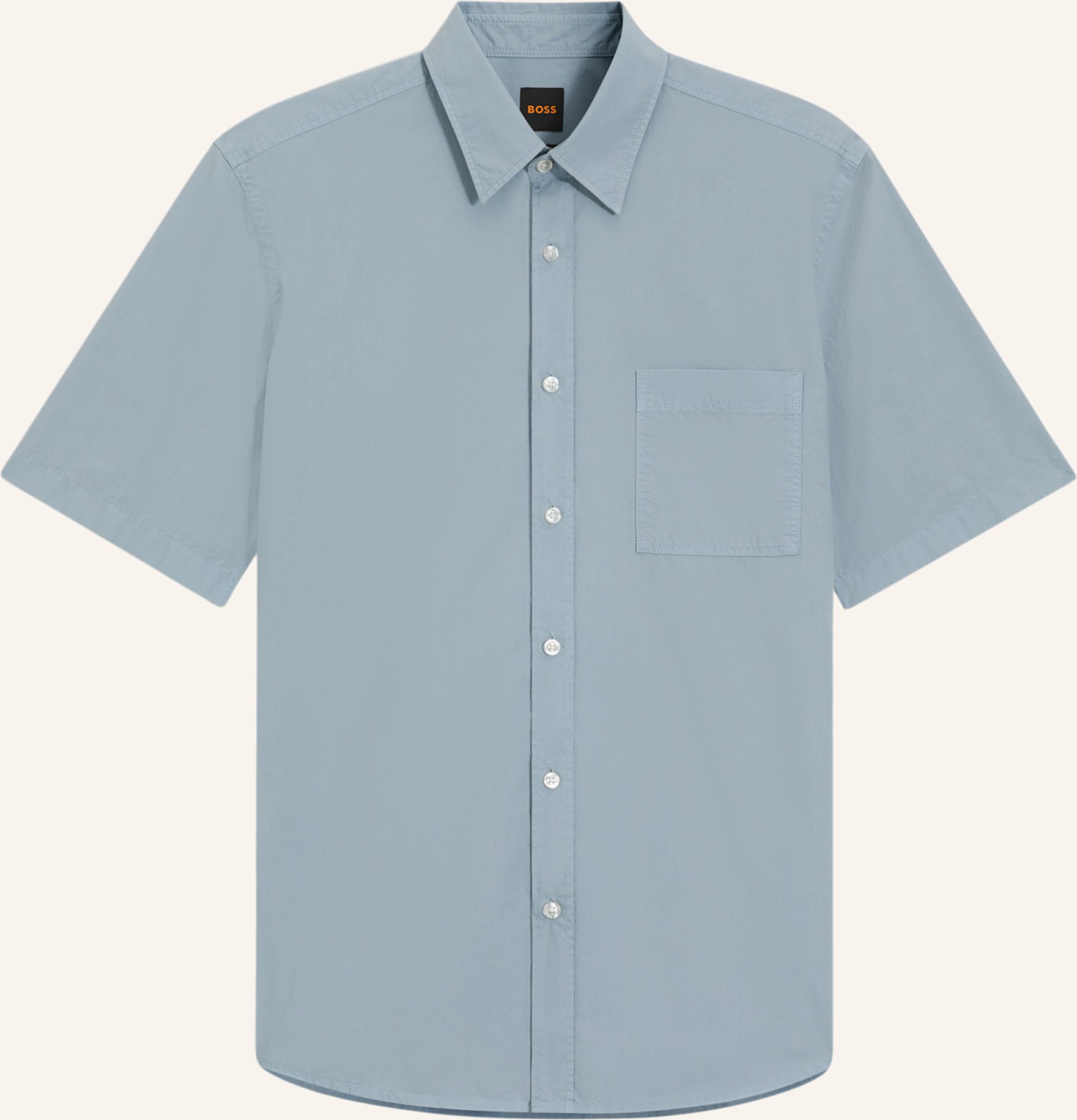 Boss Casual Hemd Relegant_6-Short_M Regular Fit blau