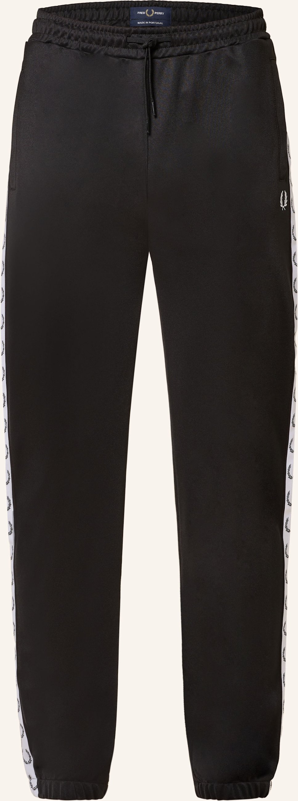 Fred Perry Track Pants Mit Galonstreifen schwarz