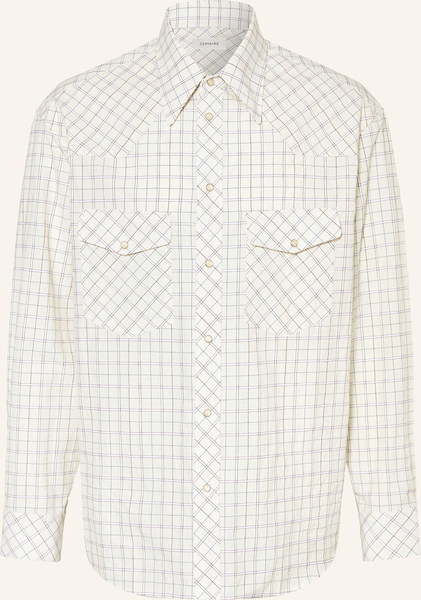 Lemaire Hemd Comfort Fit weiss