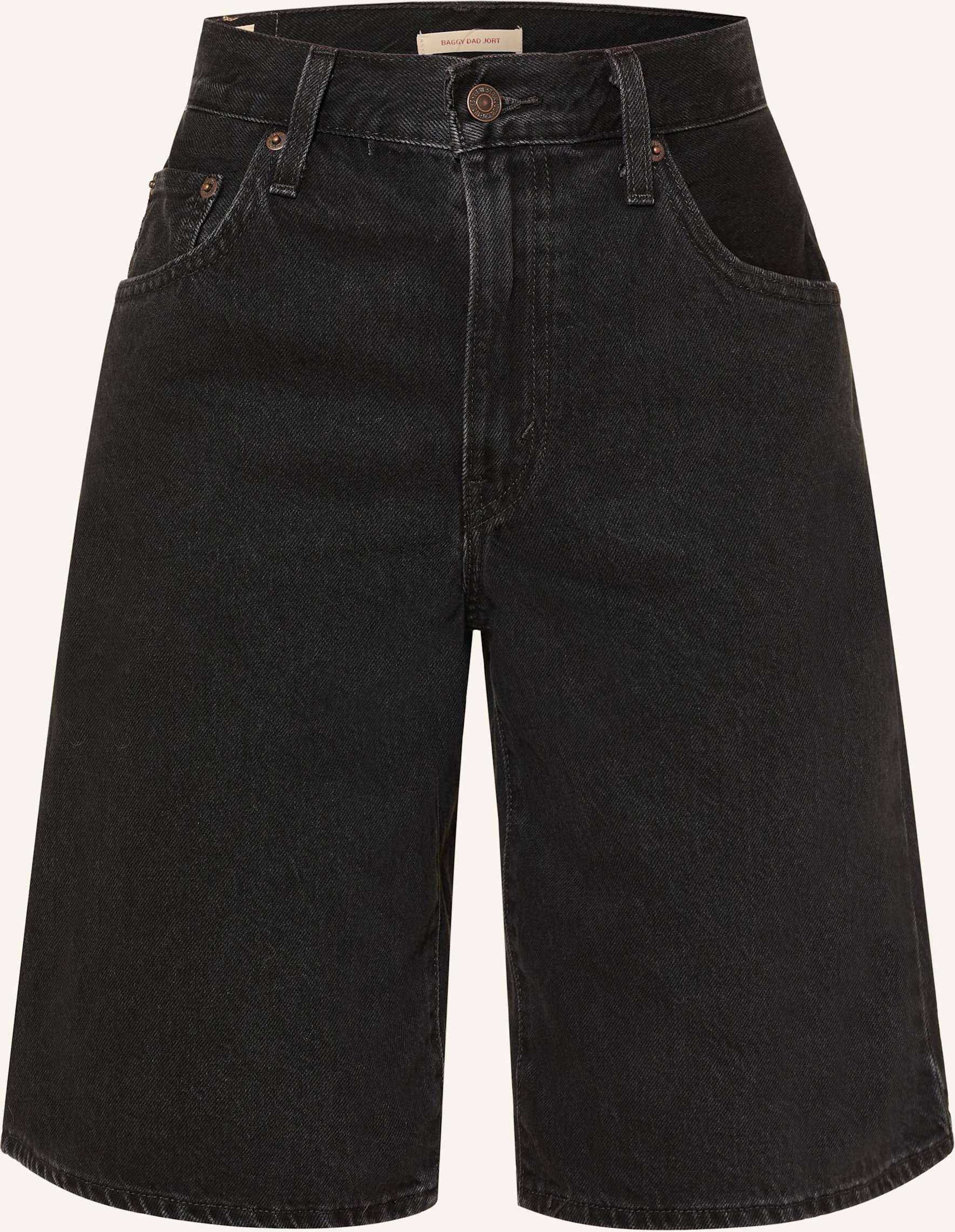 Levi's® Jeans-Bermudas Baggy Dad schwarz