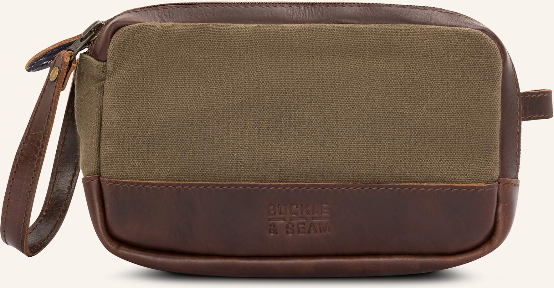 Buckle & Seam Kulturbeutel Bruno gruen