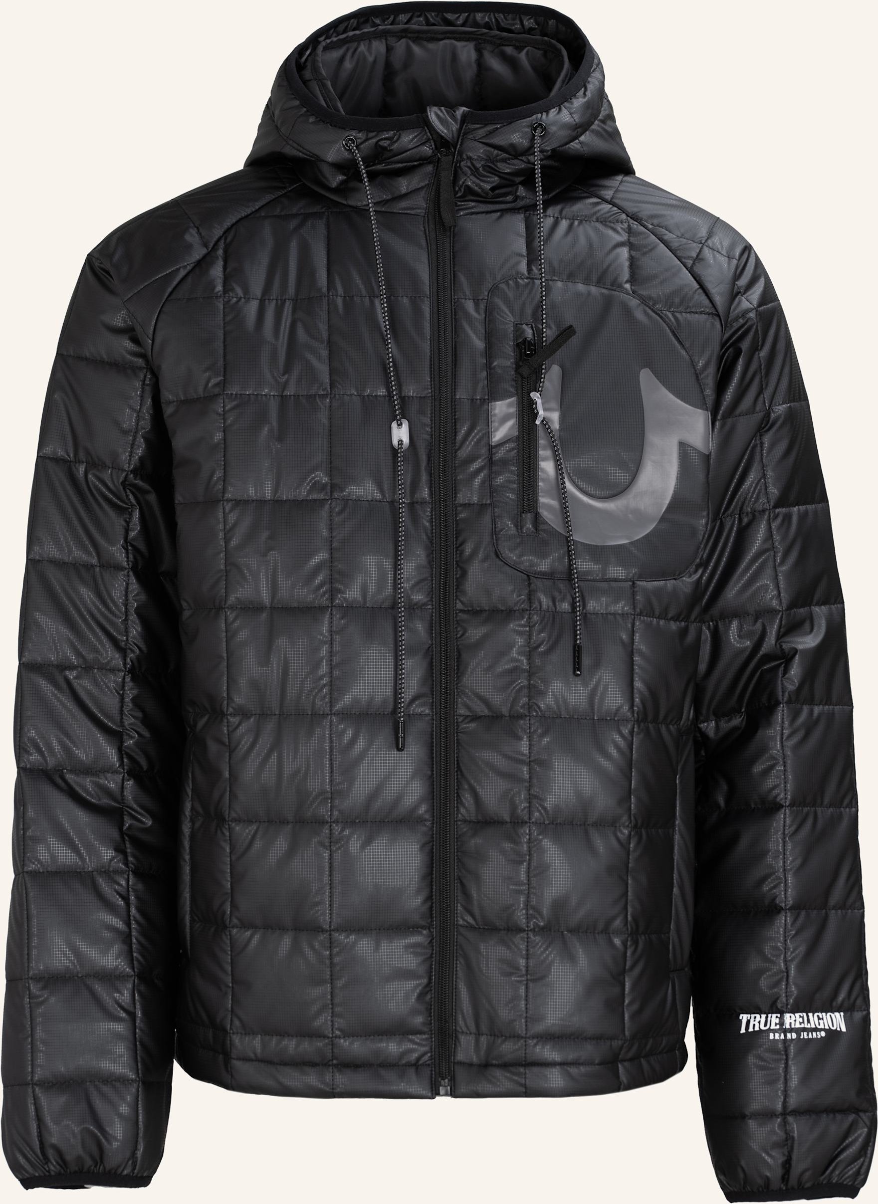 True Religion Puffer-Jacke schwarz