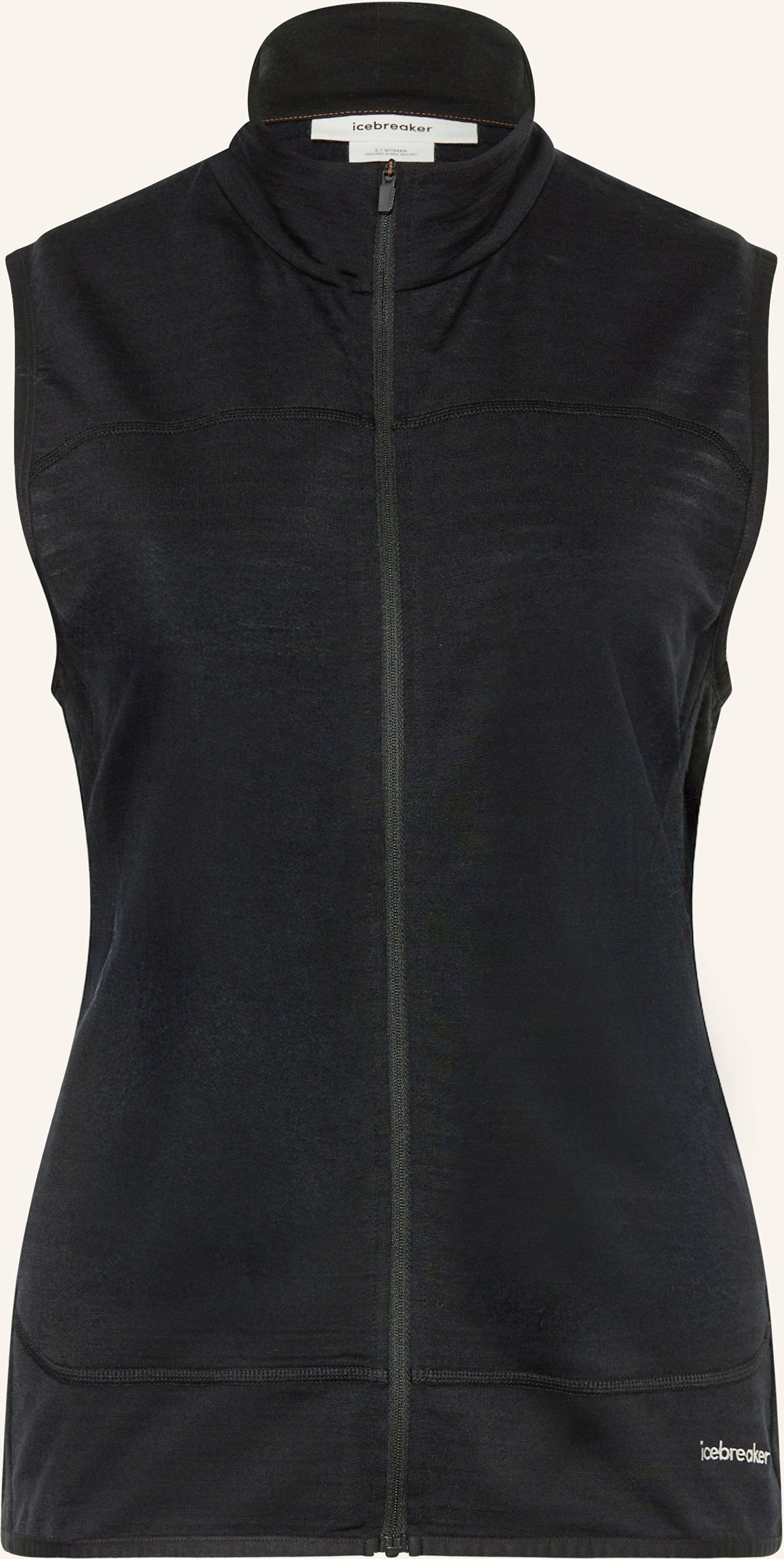 Icebreaker Funktionsweste Realfleece™ 300 Descender schwarz