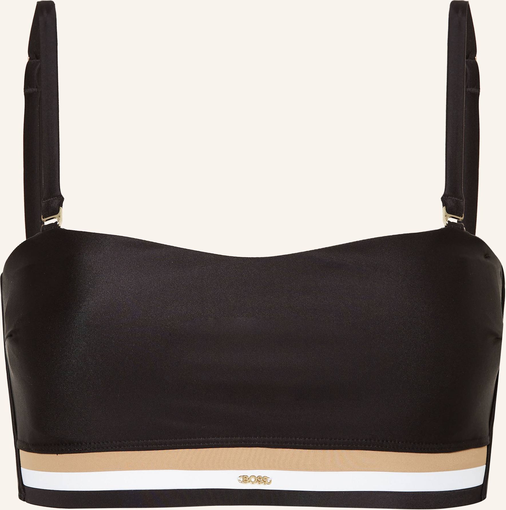 Boss Bandeau-Bikini-Top Iconic schwarz