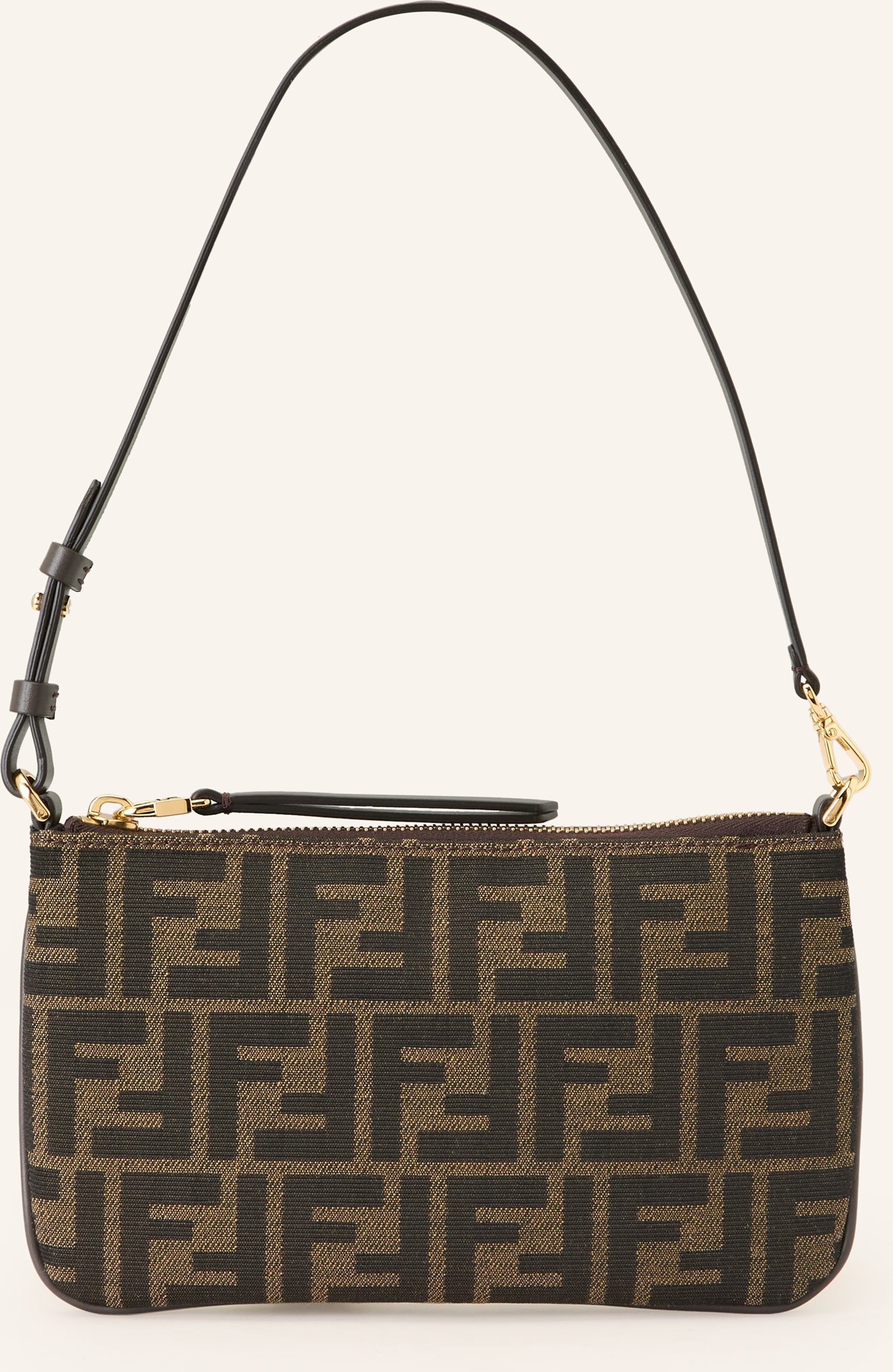 Fendi Schultertasche Baguette braun