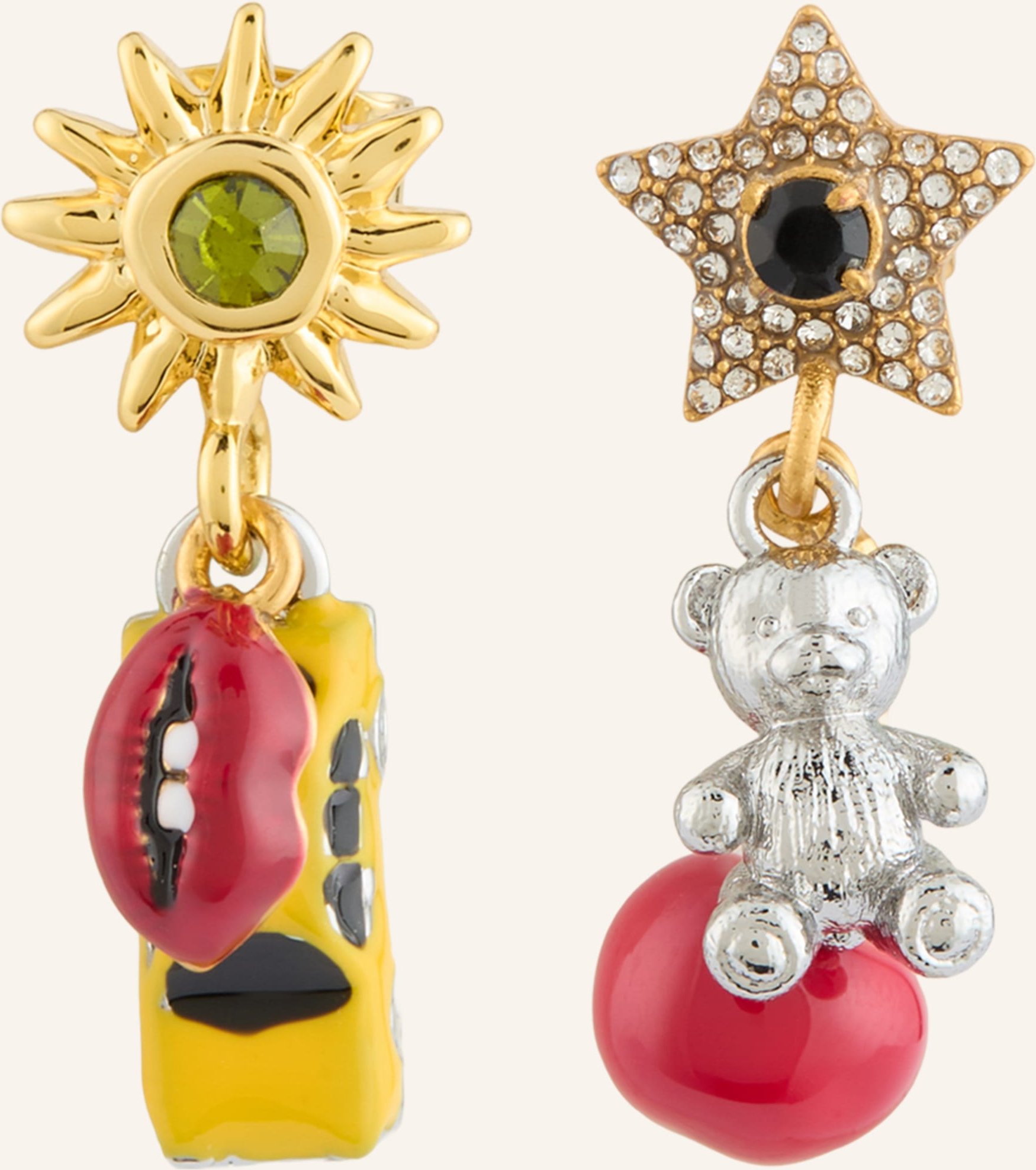 Marc Jacobs Ohrhänger The Trinket Charm Cluster silber