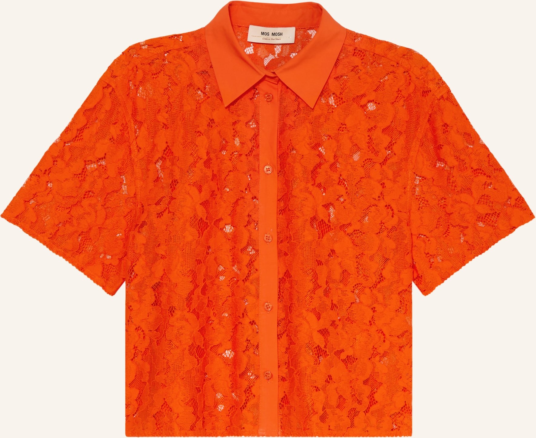 Mos Mosh Hemdbluse Mmlia Aus Spitze orange