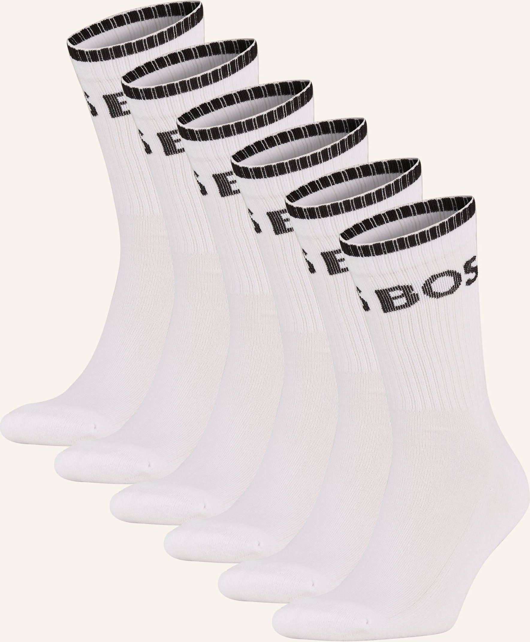 Thumbnail - Boss 6er-Pack Socken Qs weiss