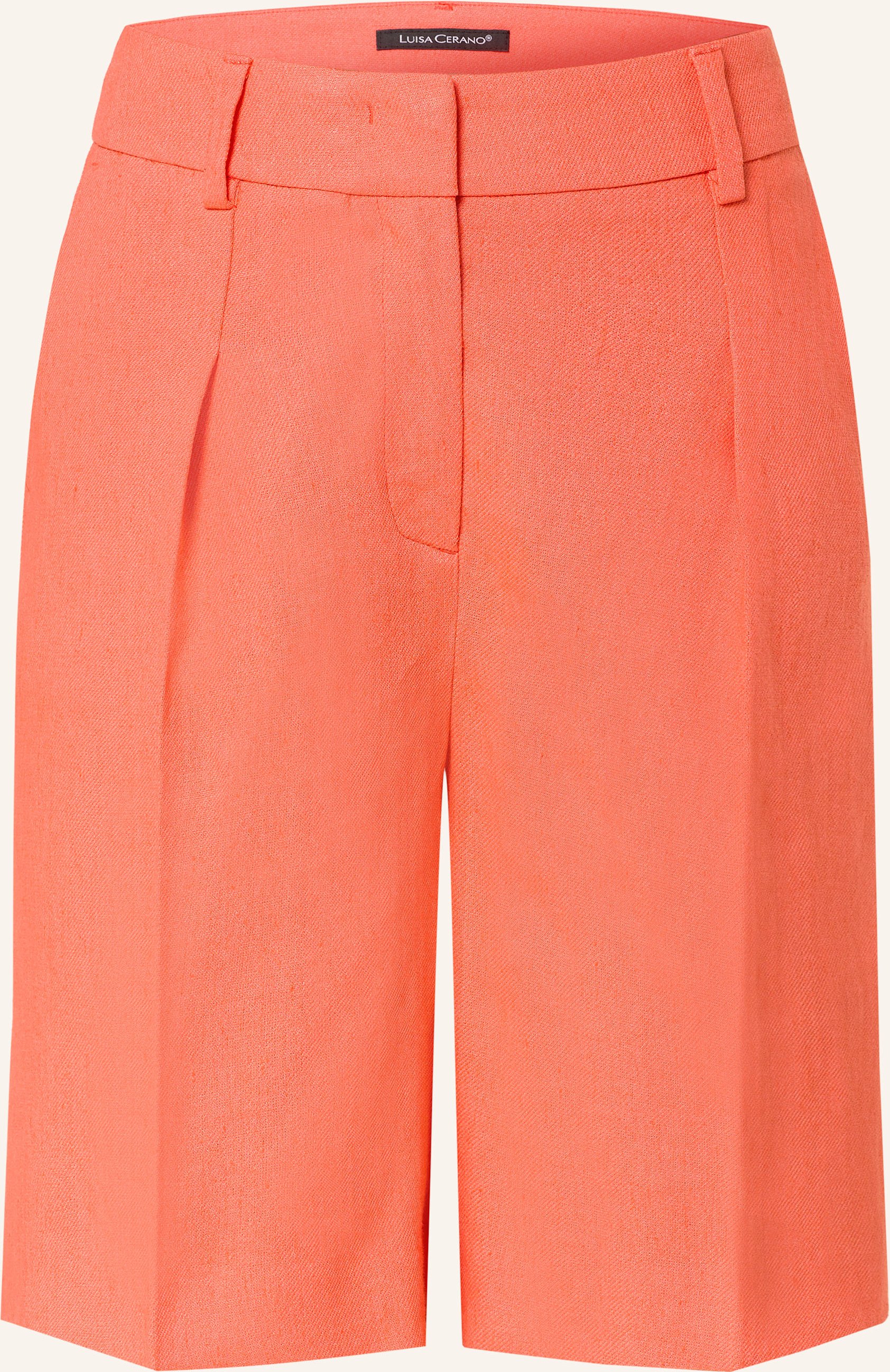 Luisa Cerano Shorts Mit Leinen rot
