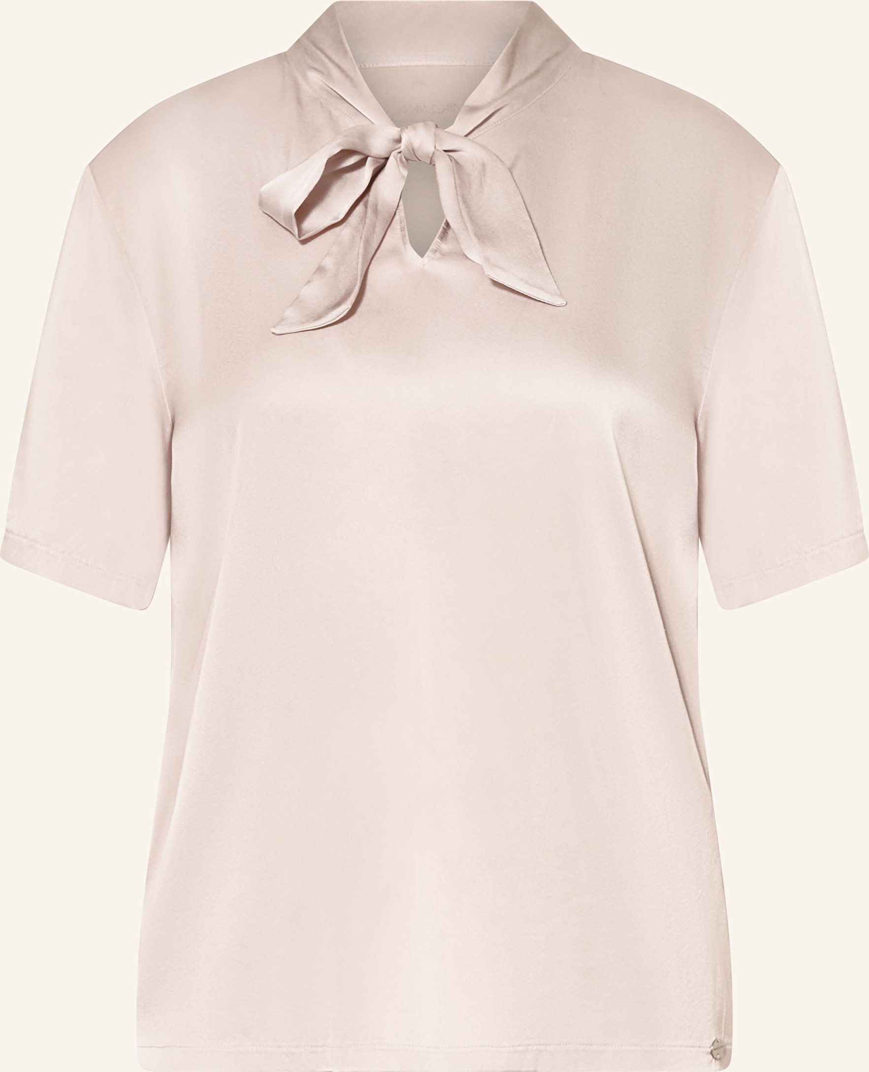 Marc Cain Schluppenbluse Im Materialmix beige