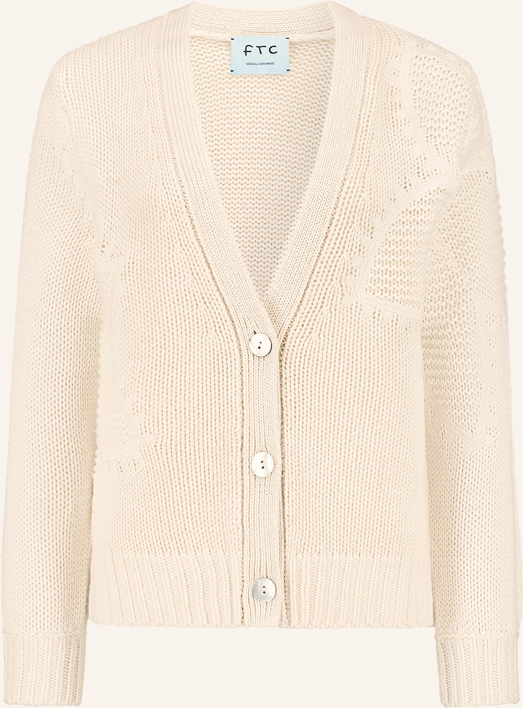 Ftc Cashmere Strickjacke Mit Cashmere beige