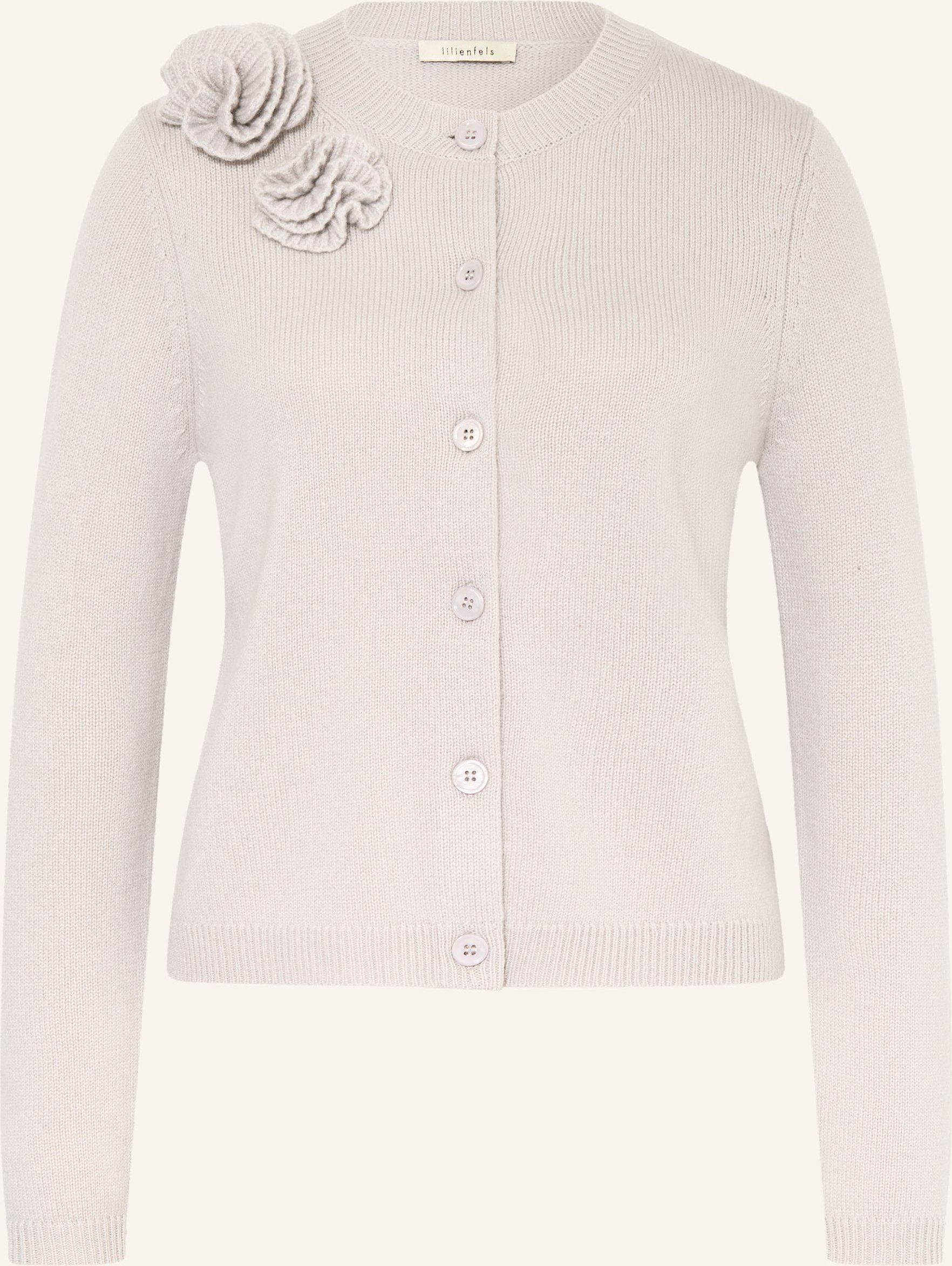 Lilienfels Strickjacke Mit Cashmere grau