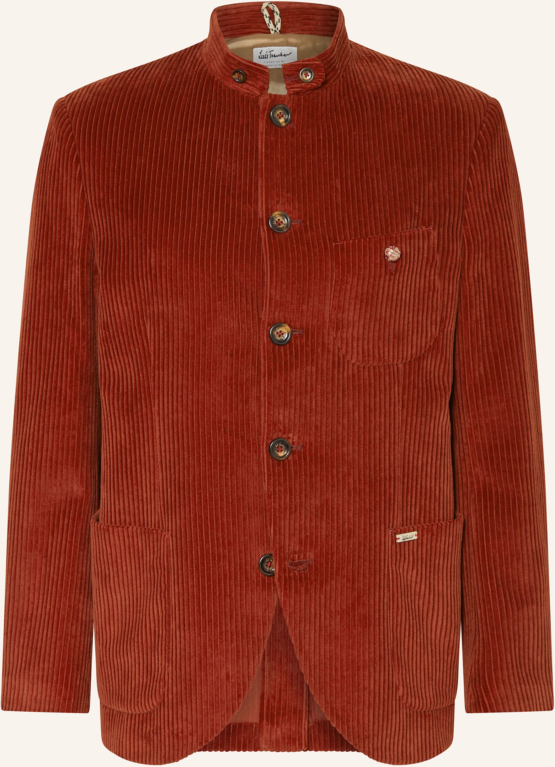 Luis Trenker Cordsakko Regular Fit rot