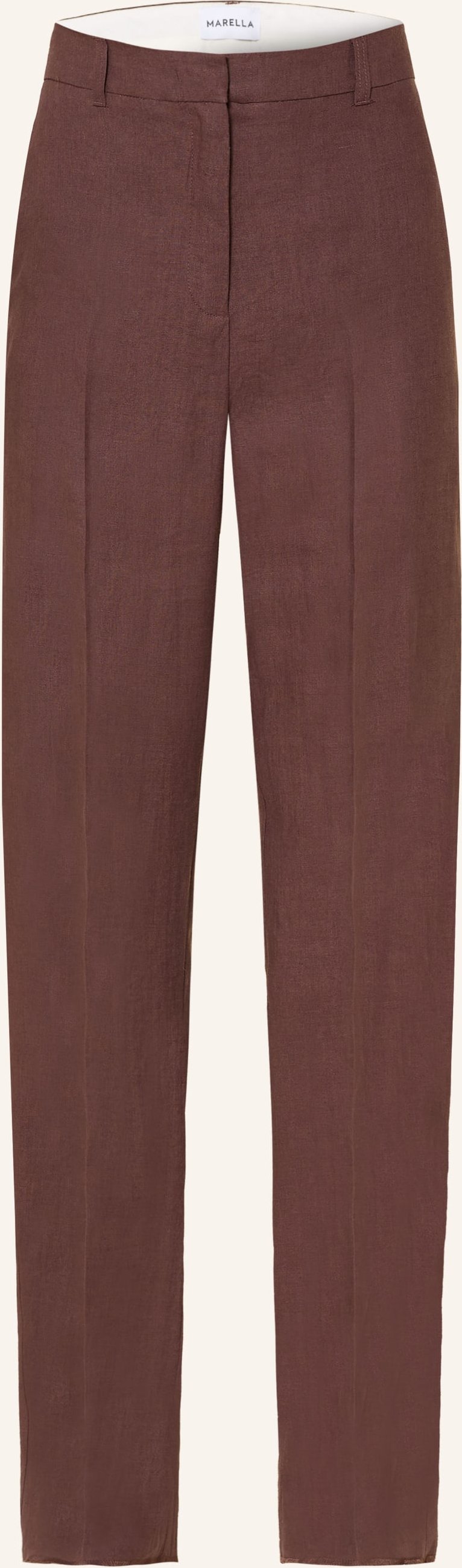Marella Marlenehose Aus Leinen braun