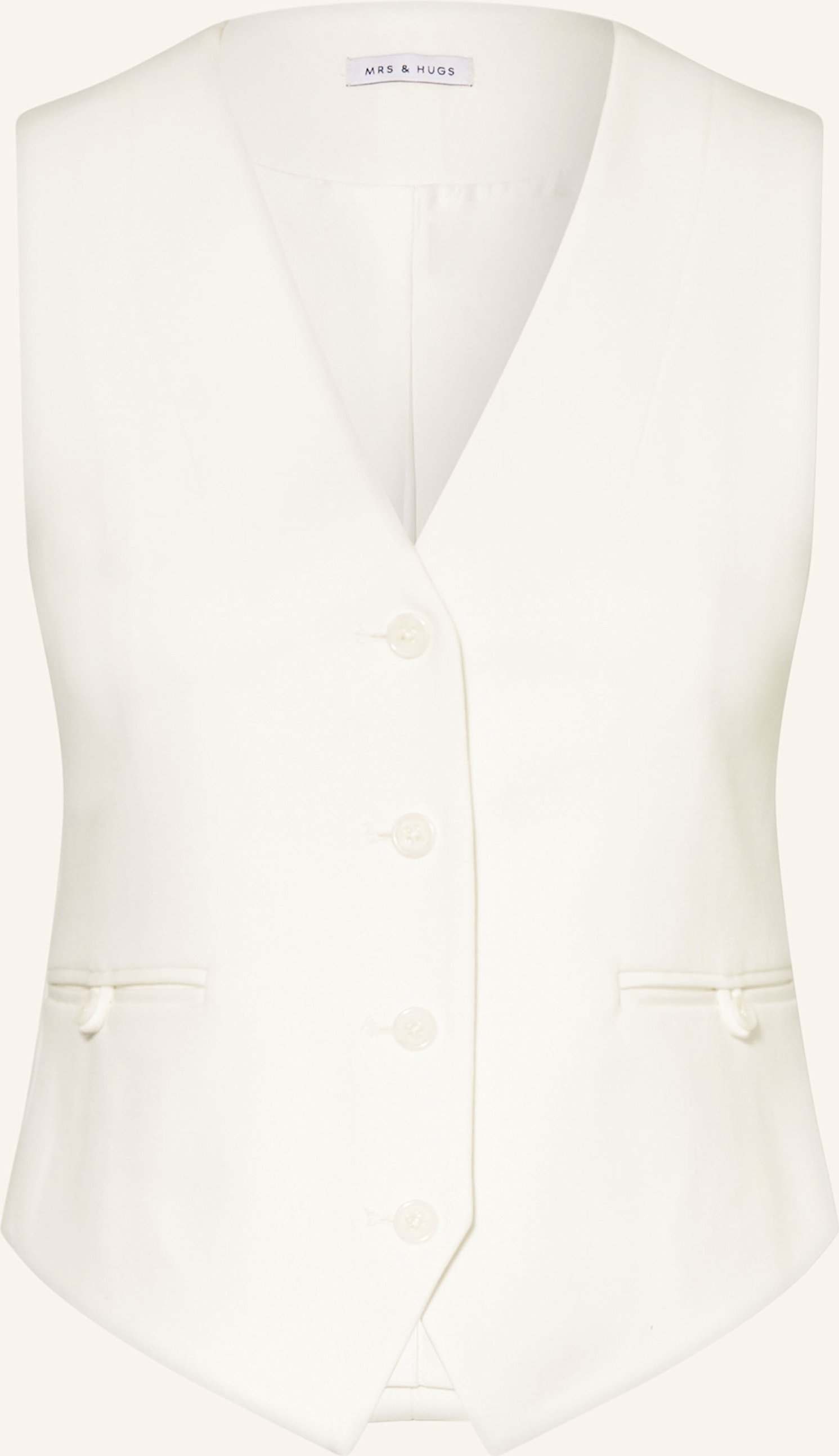 Mrs & Hugs Blazerweste weiss