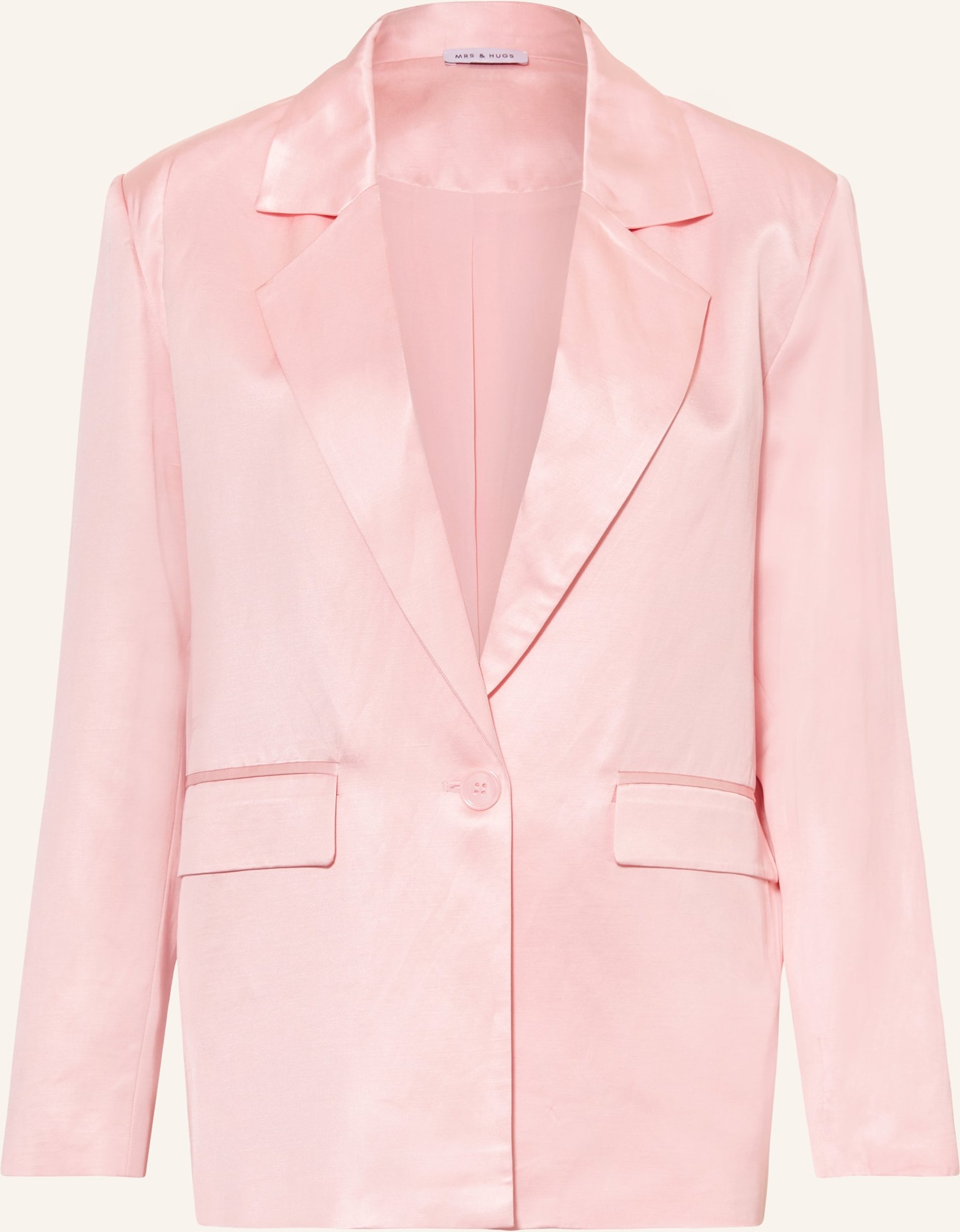 Mrs & Hugs Satinblazer rosa