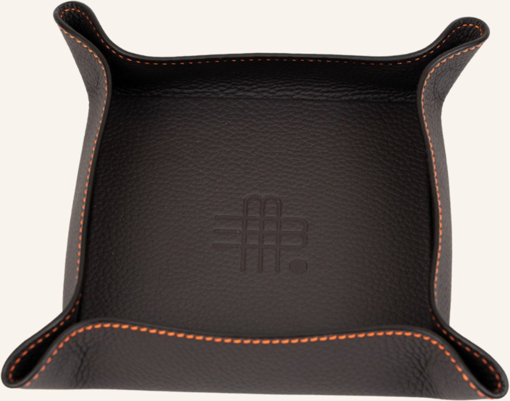 Gebauer & Gebauer Lederschale Schwarz schwarz