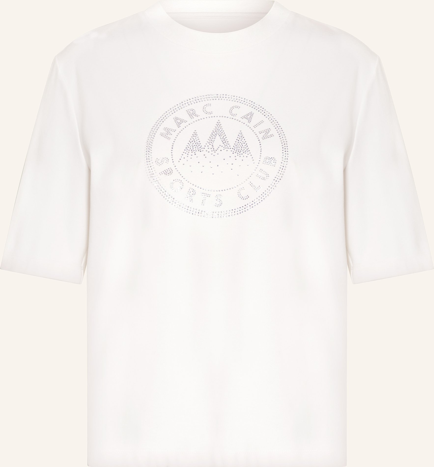 Marc Cain T-Shirt Mit Schmucksteinen weiss
