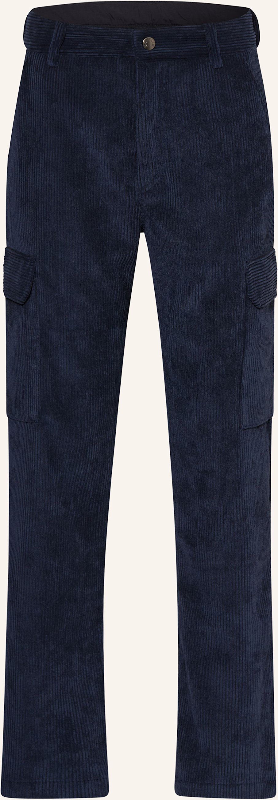 Moncler Enfant Cargohose Aus Cord blau