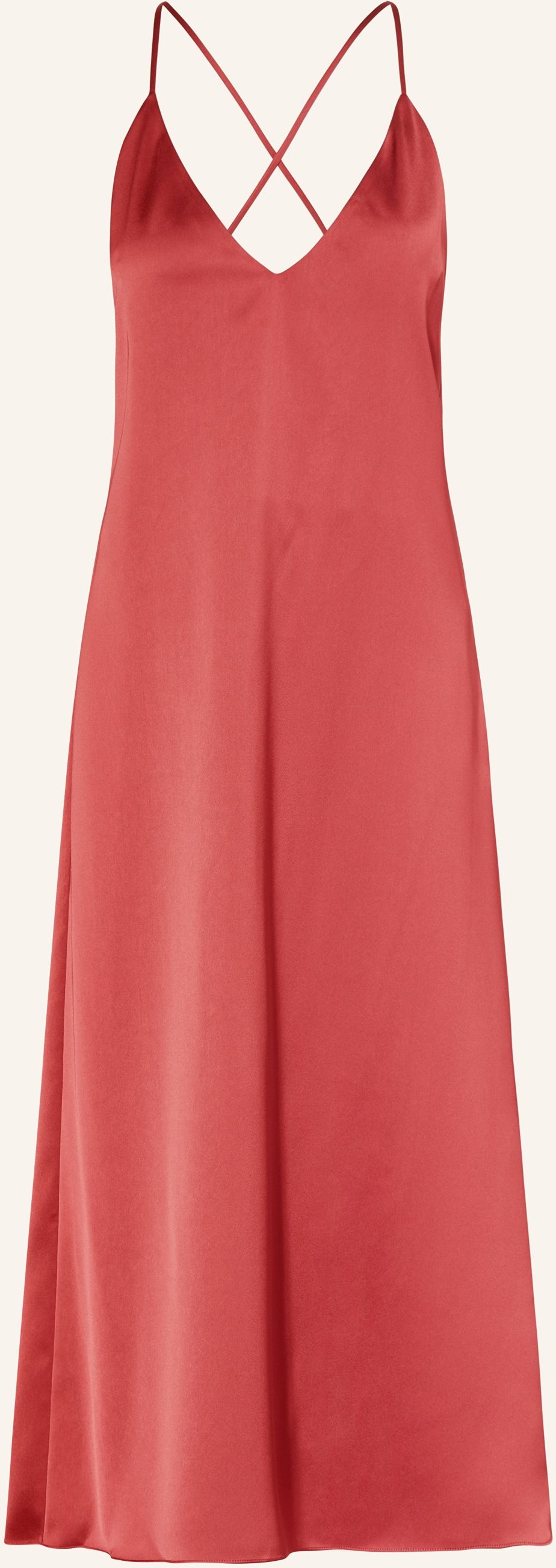 Stine Goya Satinkleid Lavina rot