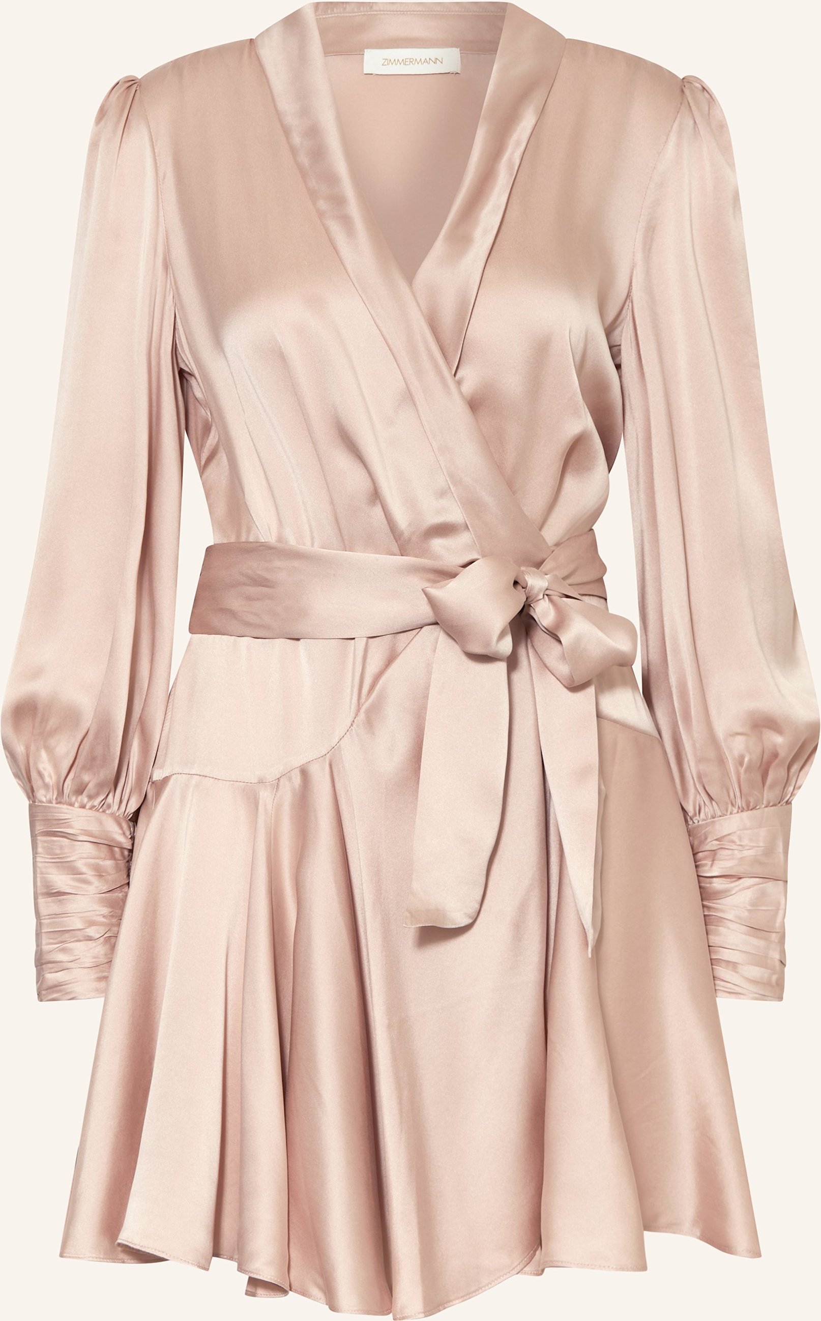 Zimmermann Wickelkleid Aus Seide rosa