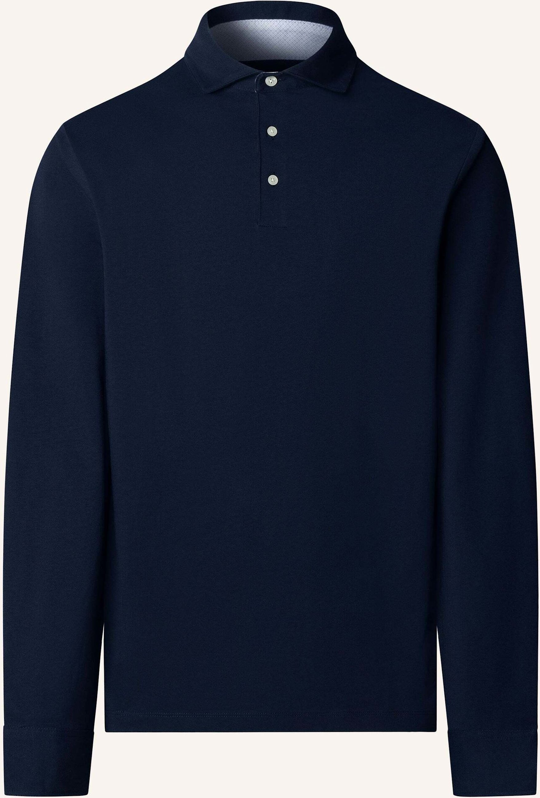 Hackett London Poloshirt Multi Trim Jersey Ls blau