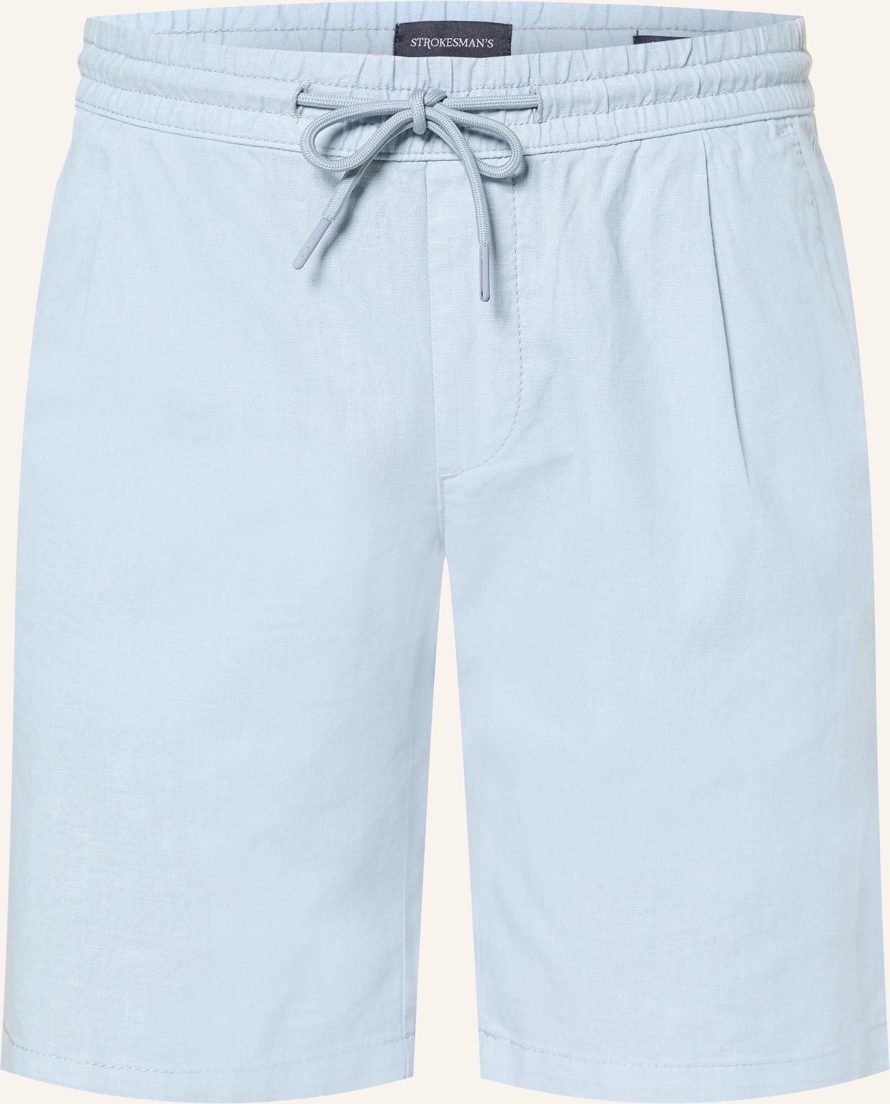 Strokesman's Shorts Regular Fit Mit Leinen blau