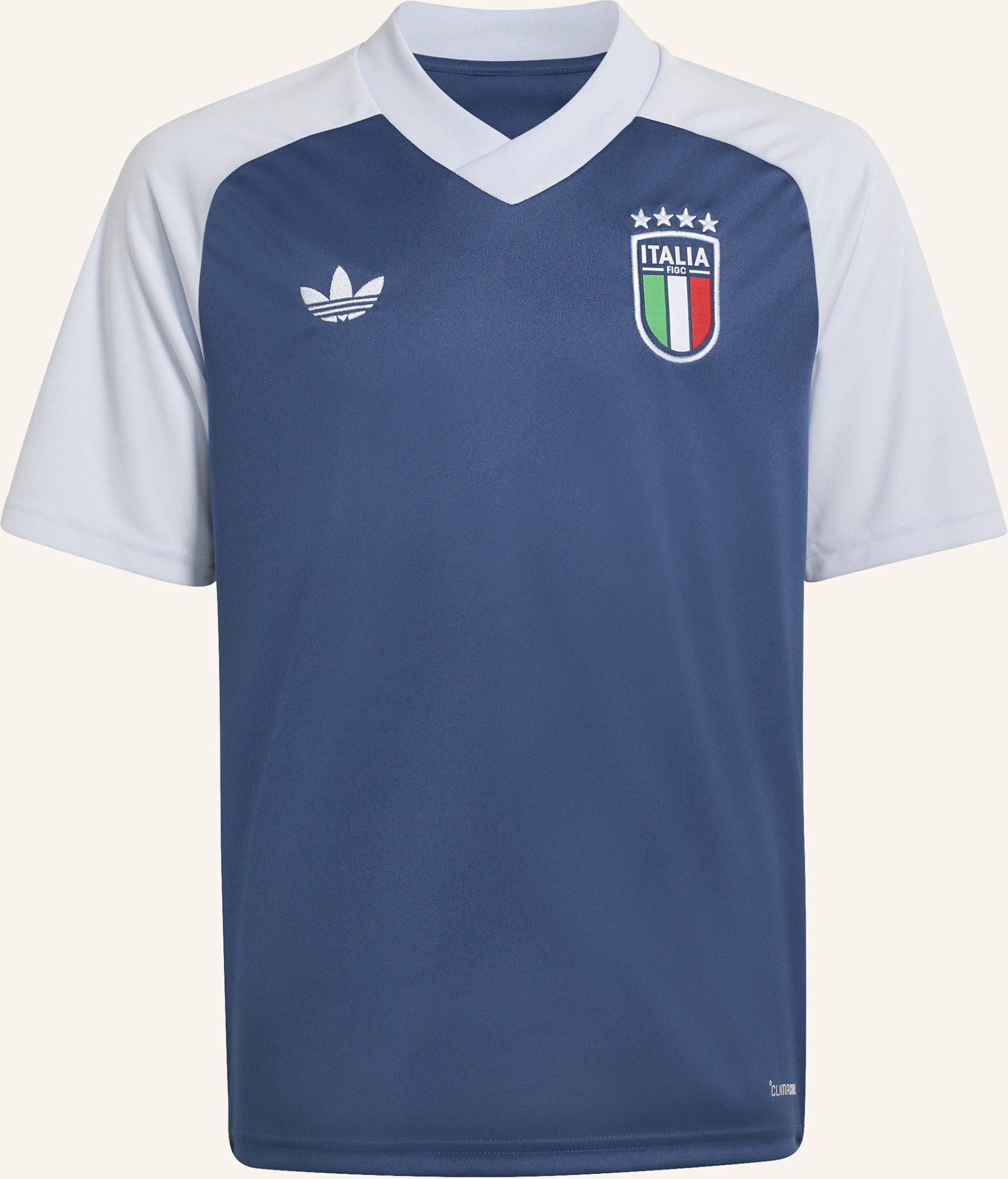 Adidas Italien 26 Kids Pre-Match Auswärtstrikot blau