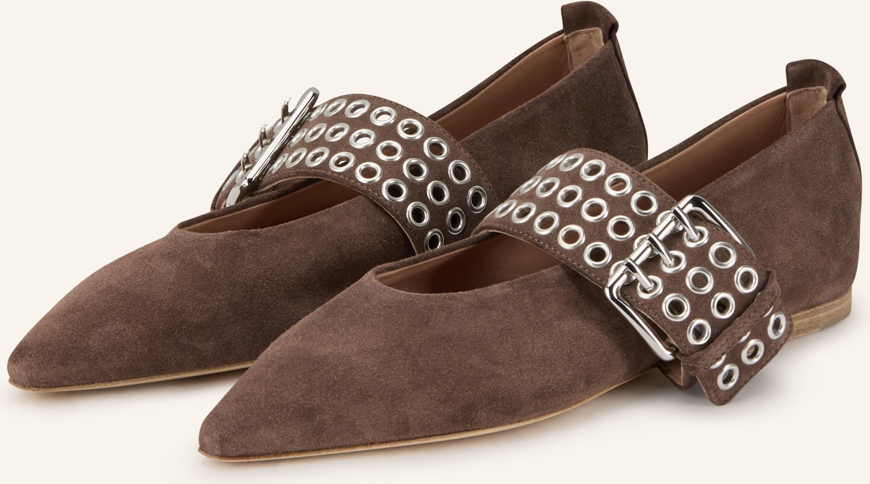 Kennel & Schmenger Mary-Jane-Ballerinas Nika braun