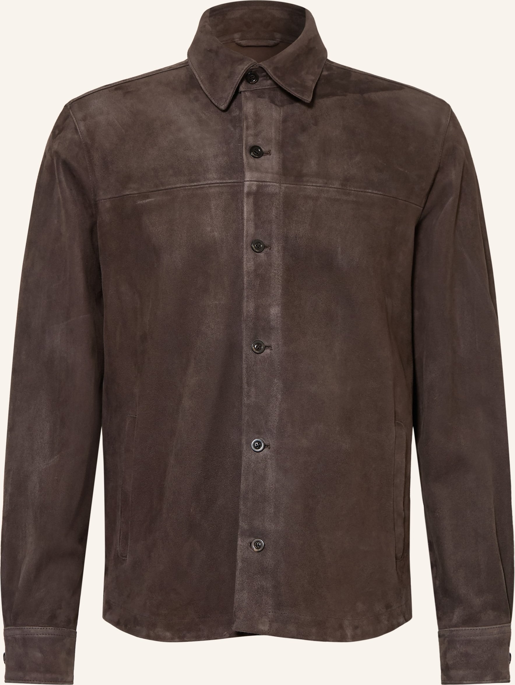 Boglioli Leder-Overjacket braun