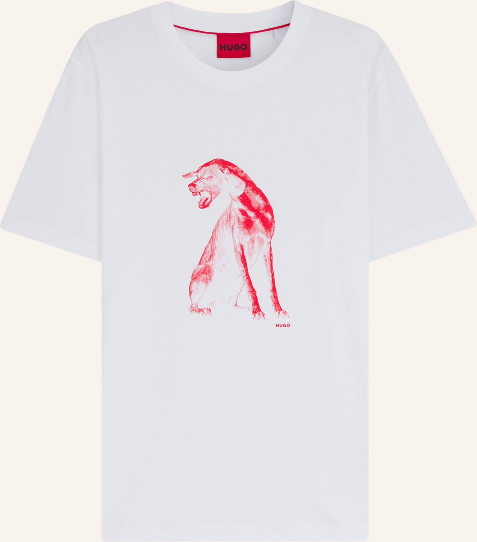 Thumbnail - Hugo T-Shirt Didug Regular Fit weiss