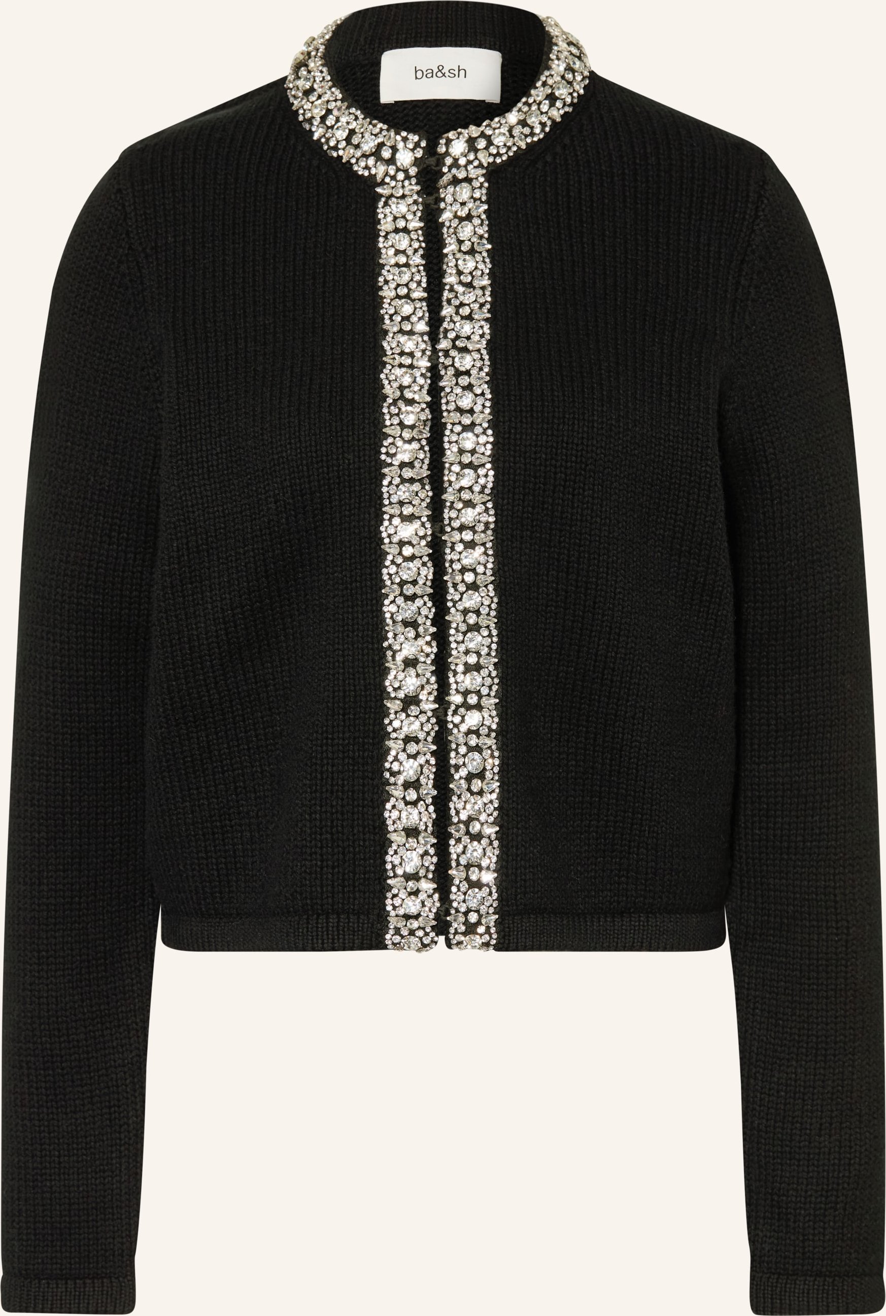 Ba&Sh Strickjacke Louna Mit Schmucksteinen schwarz