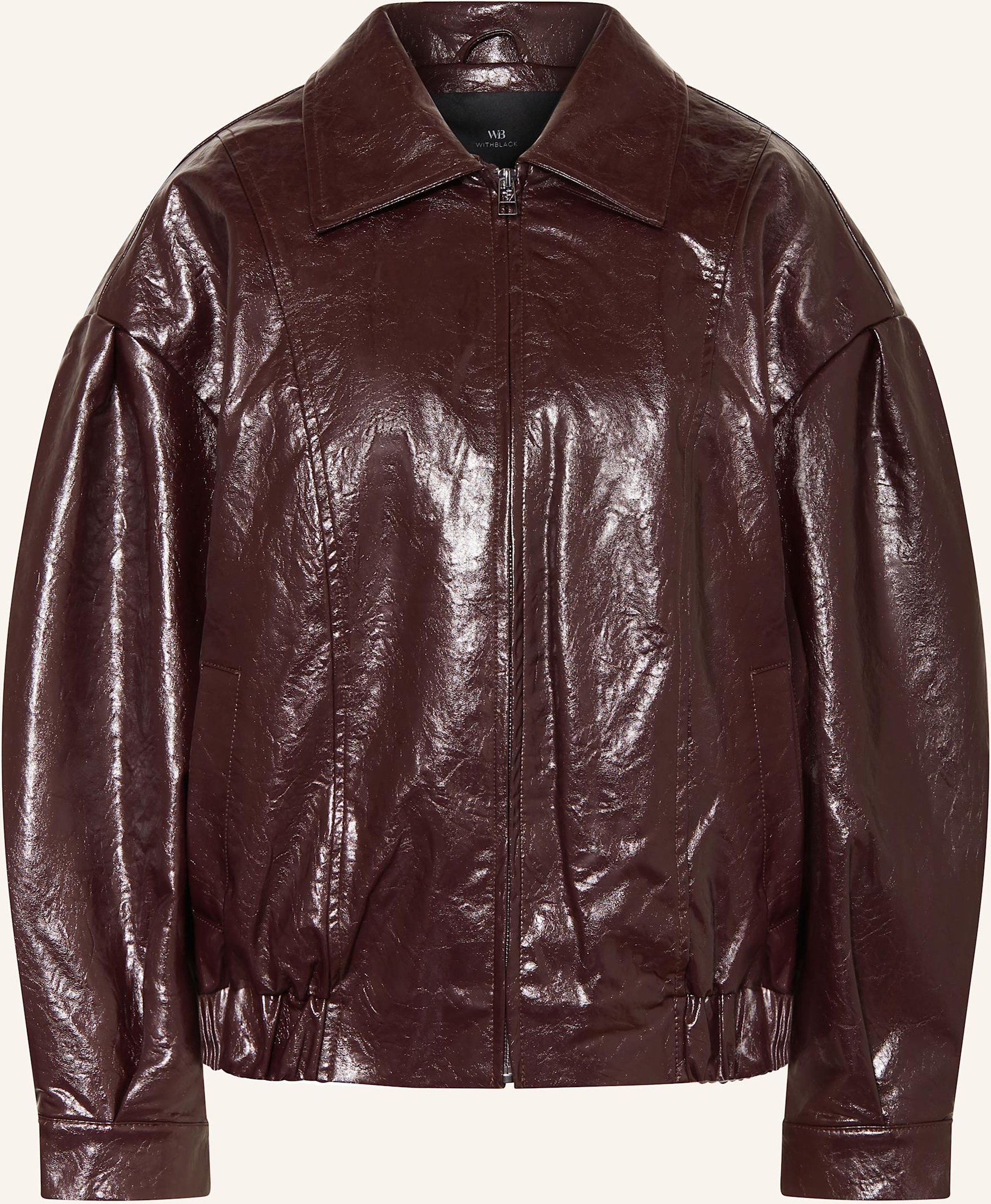 Withblack Blouson Gilian In Lederoptik rot