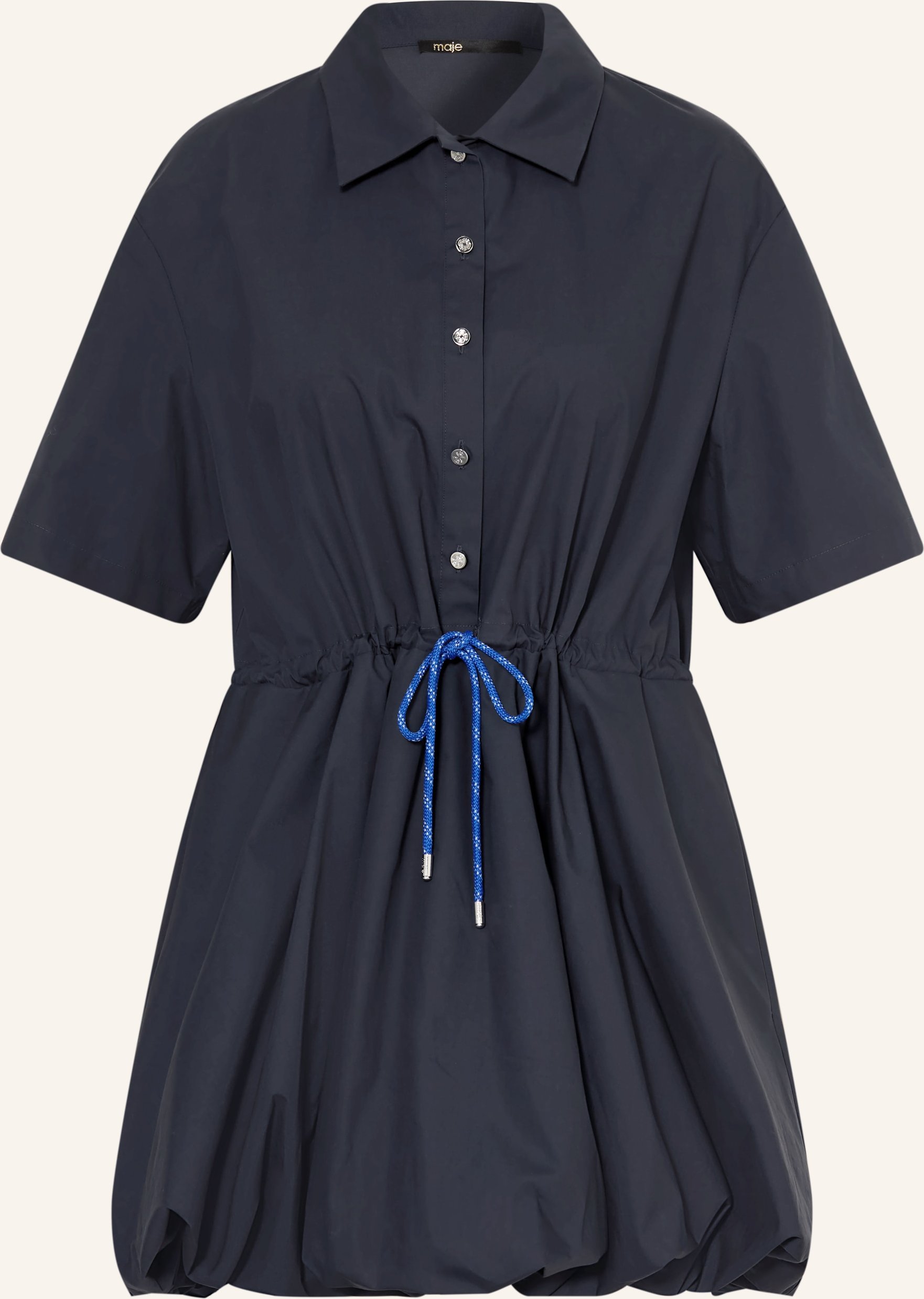 Maje Hemdblusenkleid blau