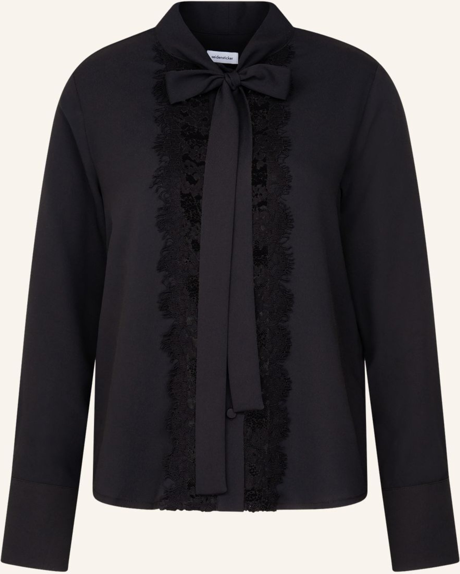 Seidensticker Stehkragenbluse schwarz