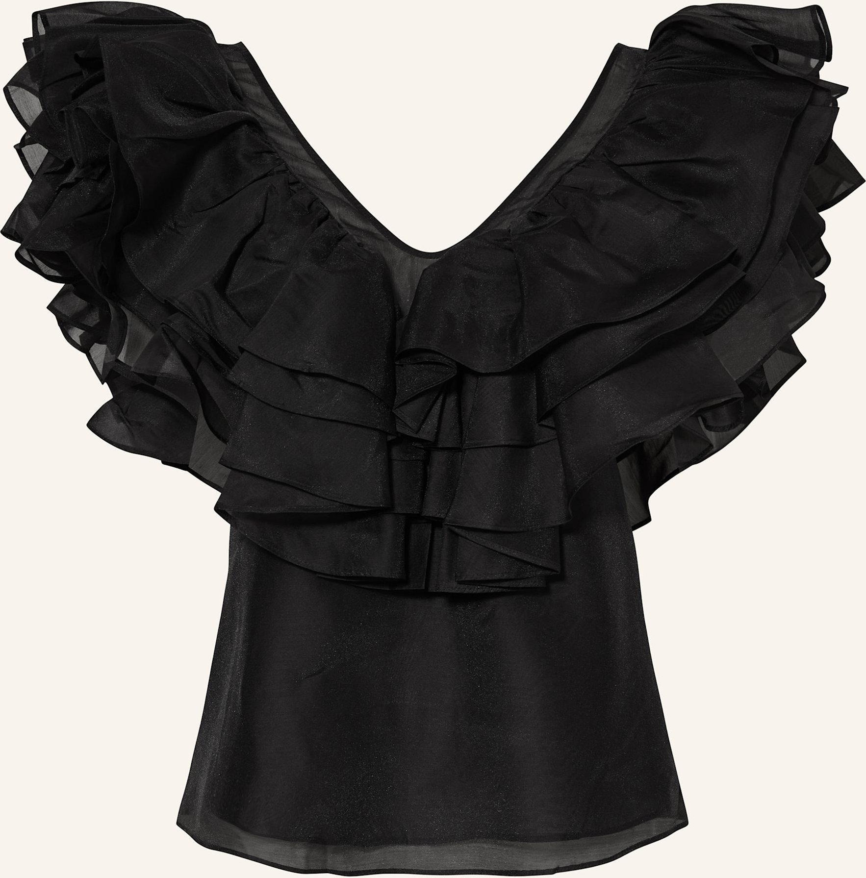 Ted Baker Blusentop Calonda Mit Volants schwarz