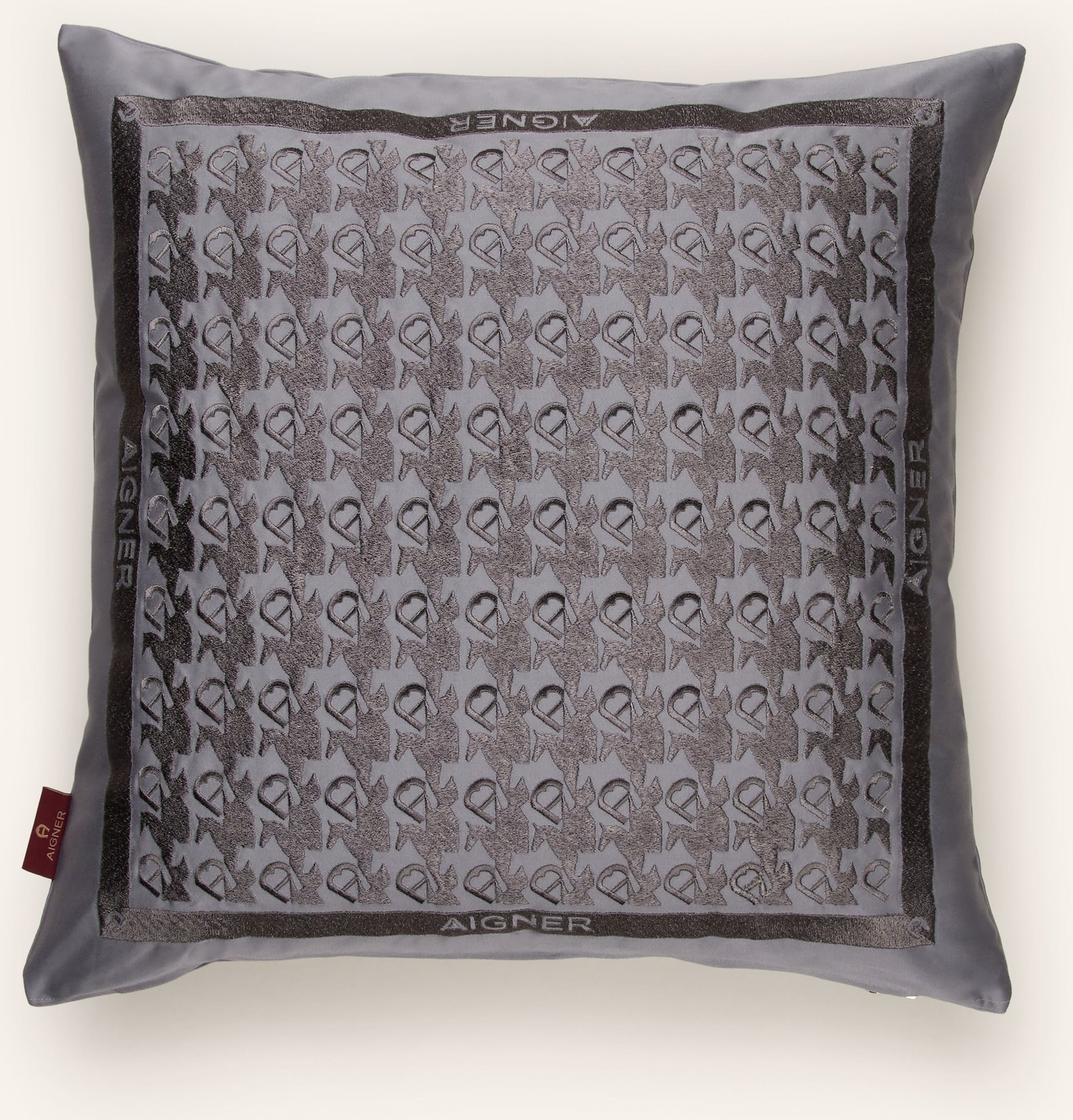 Aigner Dekokissenhülle Matrix grau
