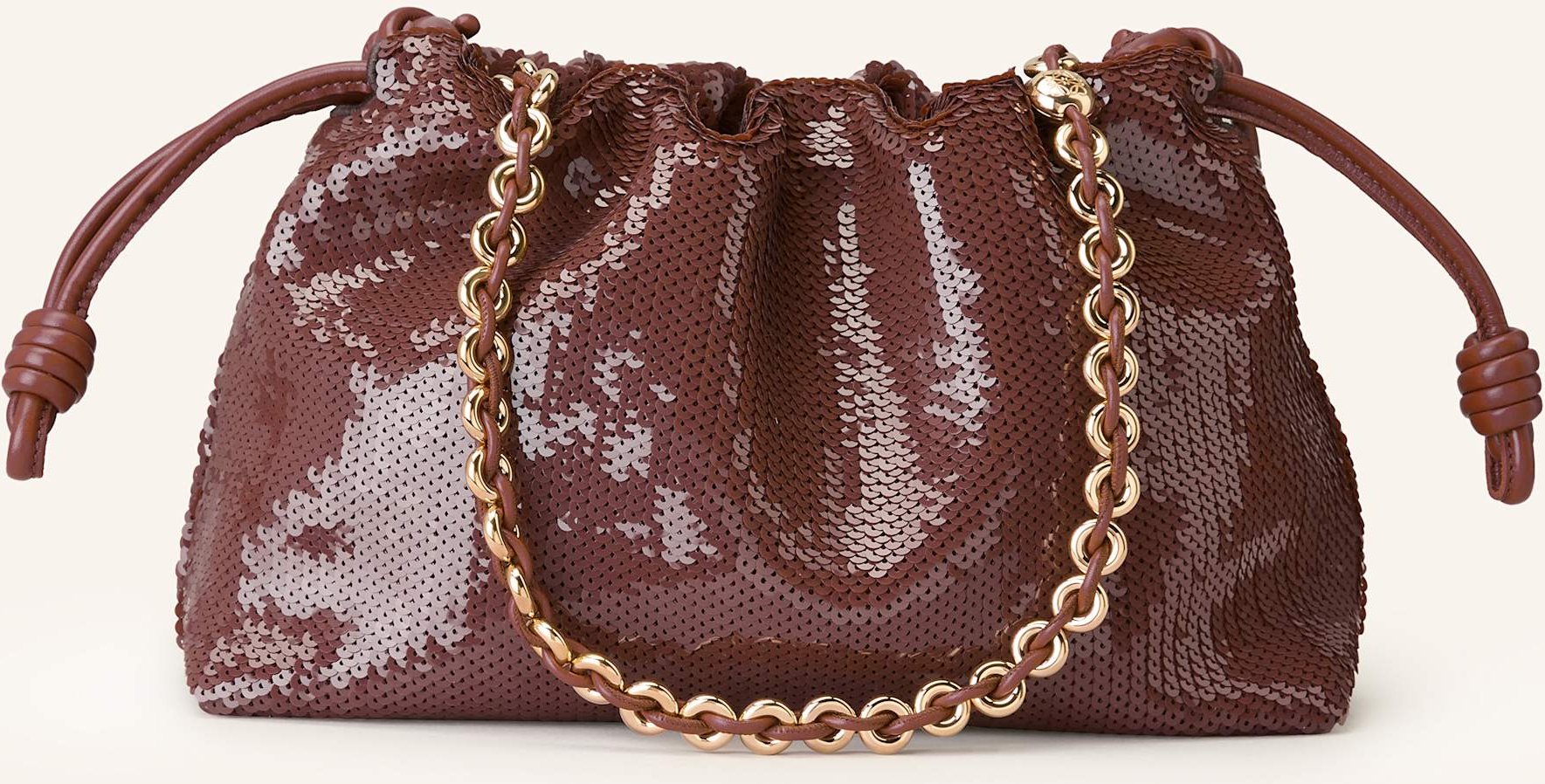 Loewe Schultertasche Flamenco Medium braun