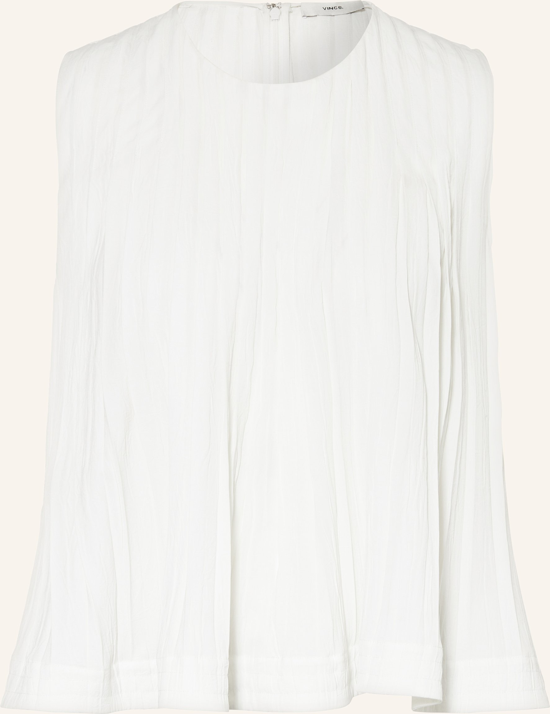 Vince Blusentop Mit Plissees weiss