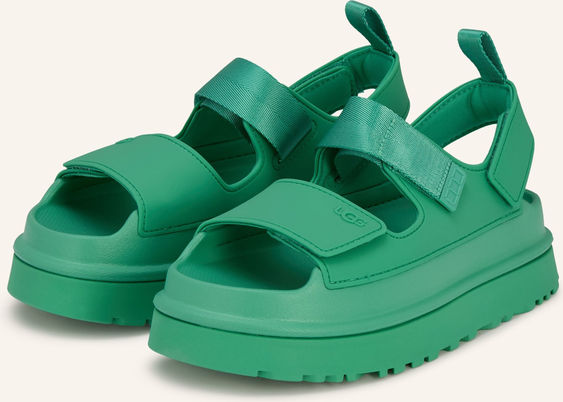 Ugg Plateau-Sandalen Goldenglow gruen